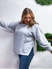 Cider Mill Sweater in Heather Grey