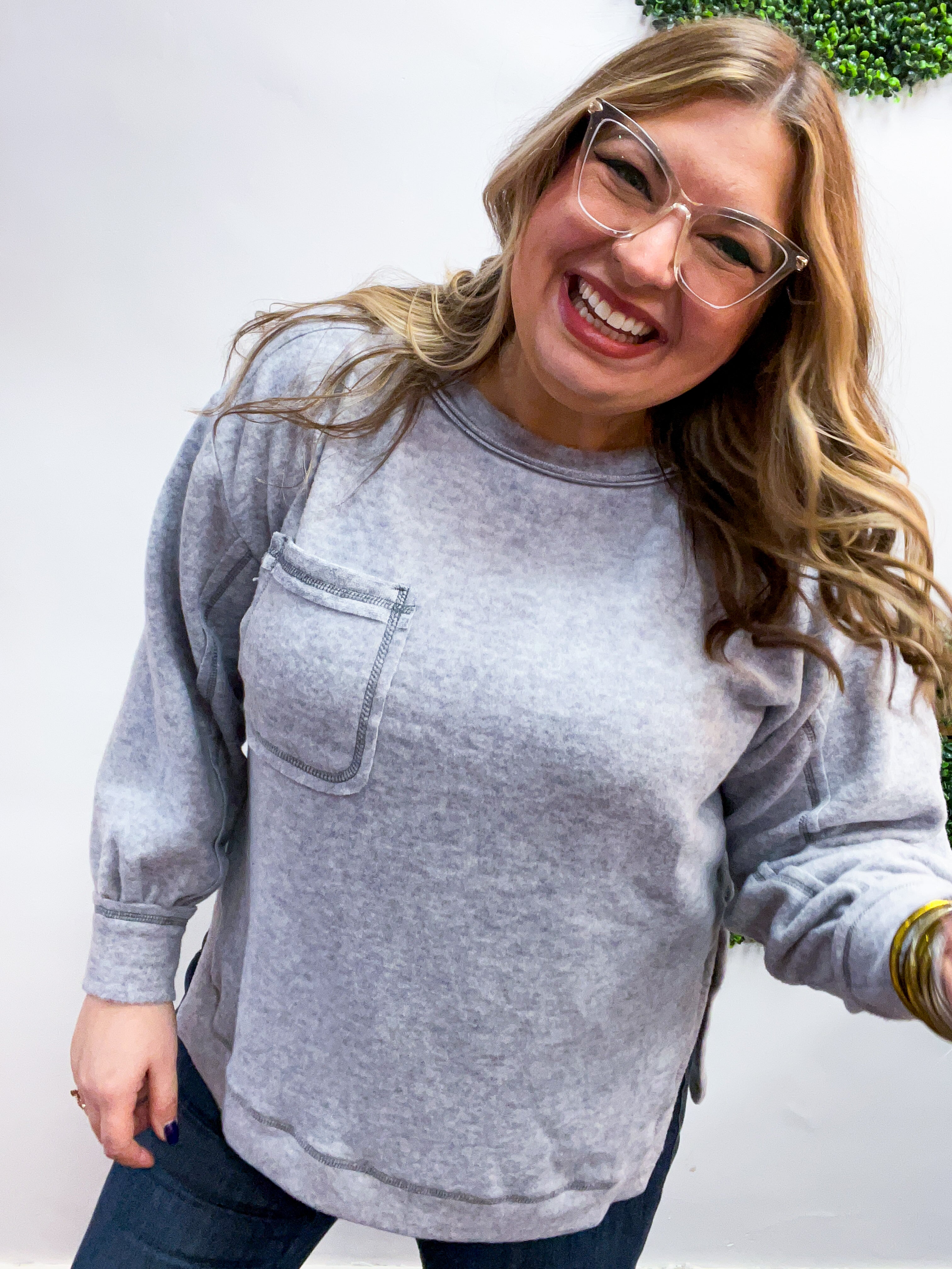 Cider Mill Sweater in Heather Grey