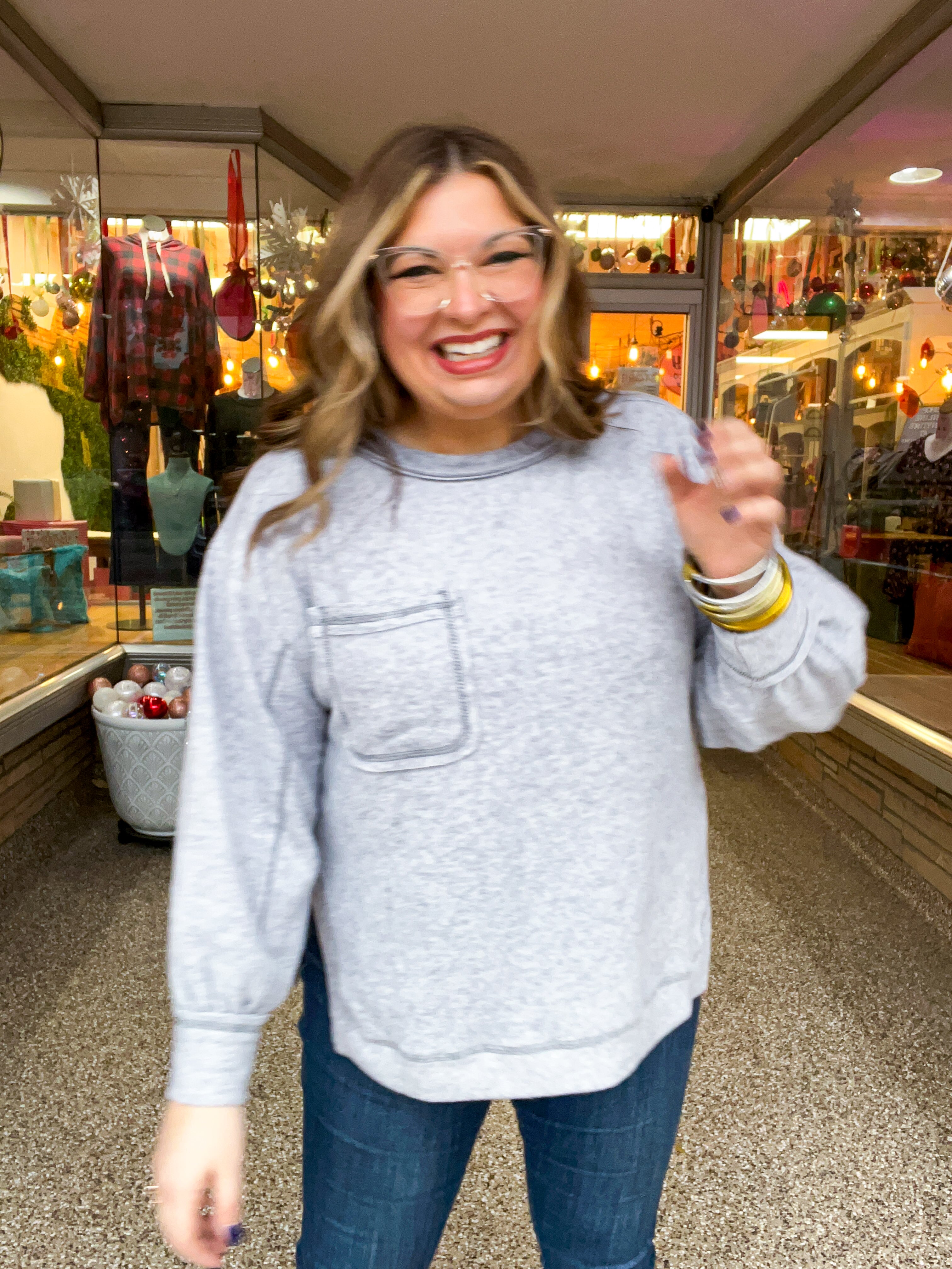 Cider Mill Sweater in Heather Grey