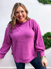 Cider Mill Sweater in Light Plum