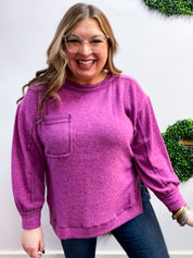 Cider Mill Sweater in Light Plum