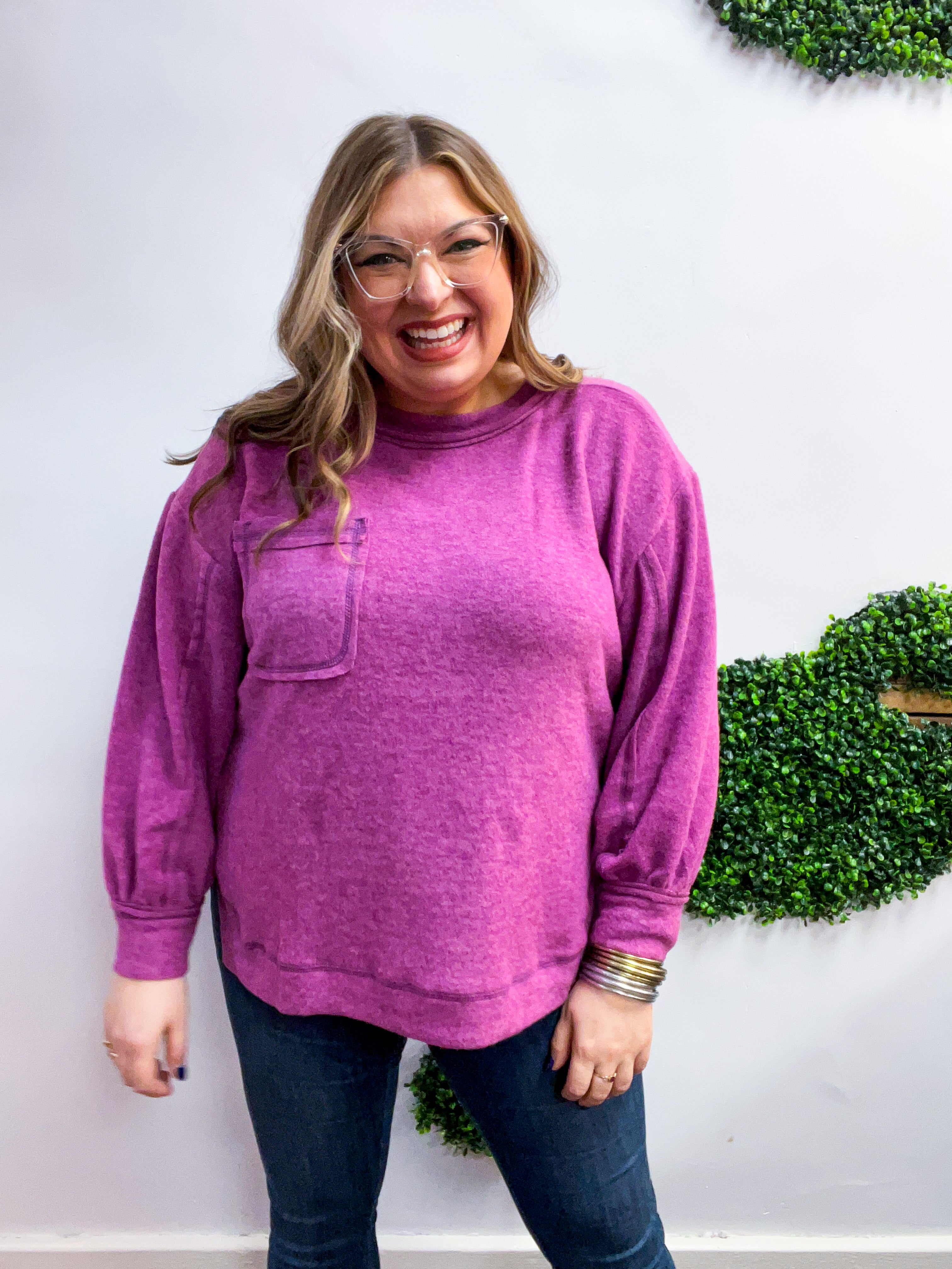 Cider Mill Sweater in Light Plum