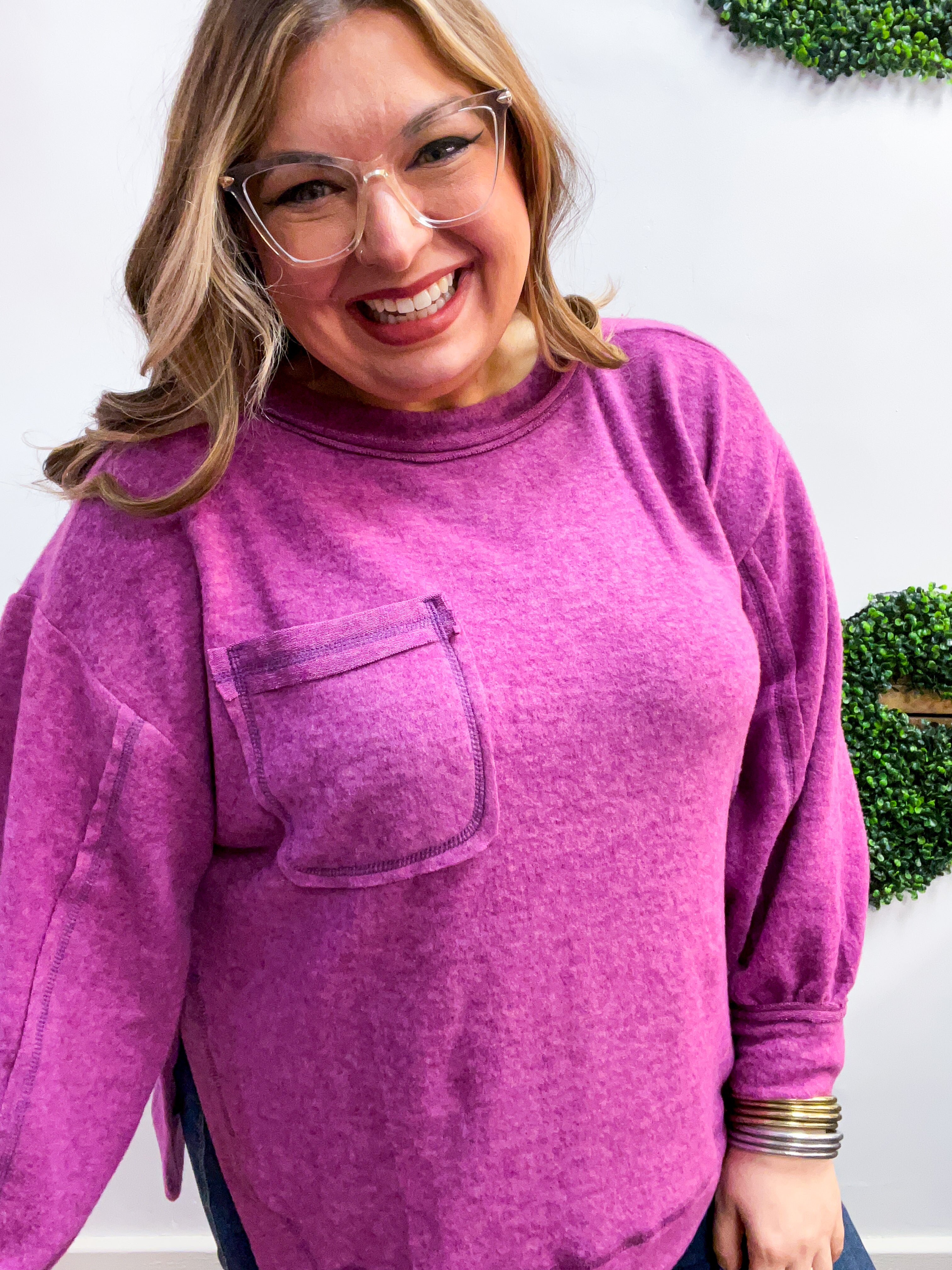 Cider Mill Sweater in Light Plum