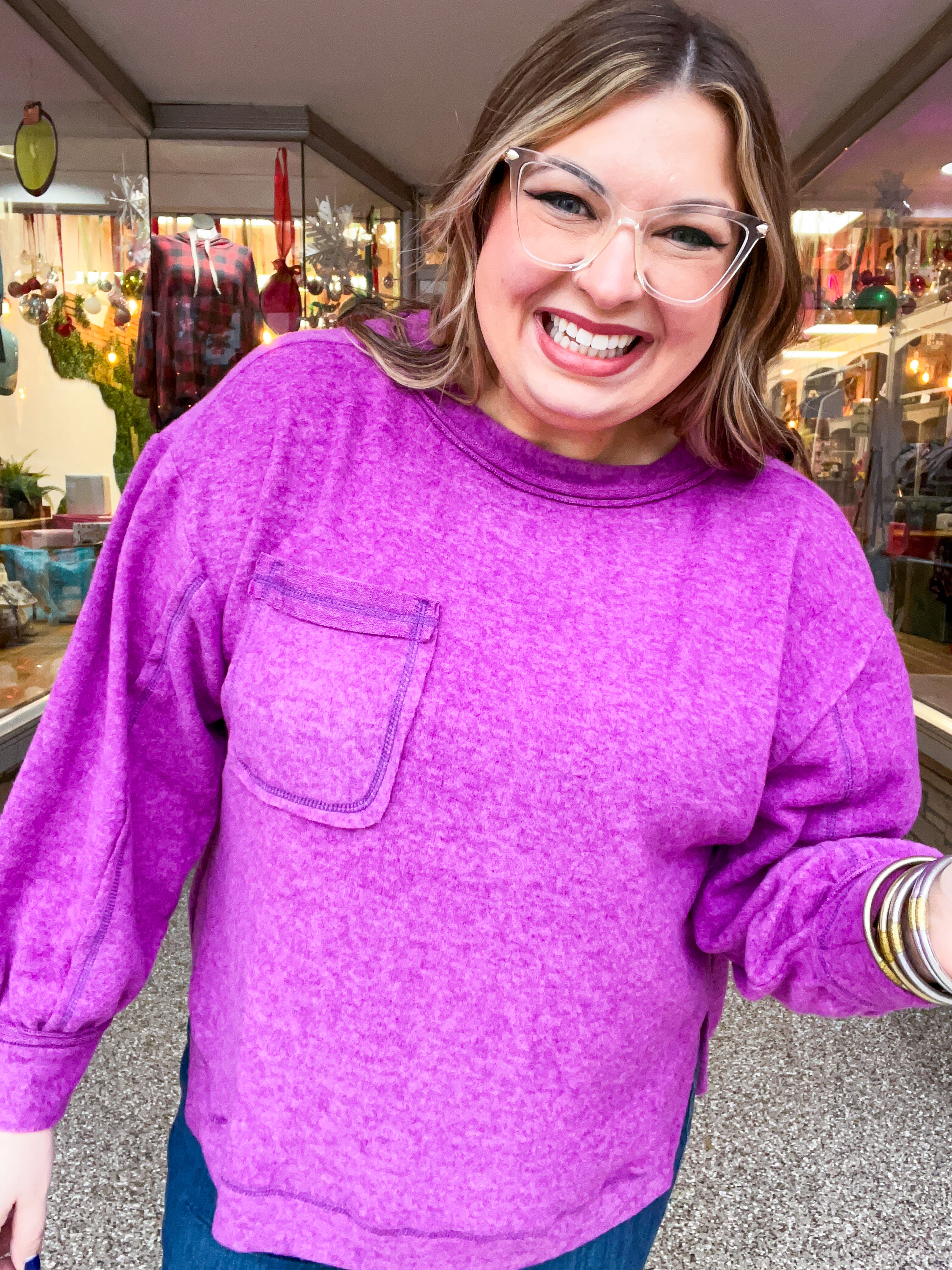 Cider Mill Sweater in Light Plum