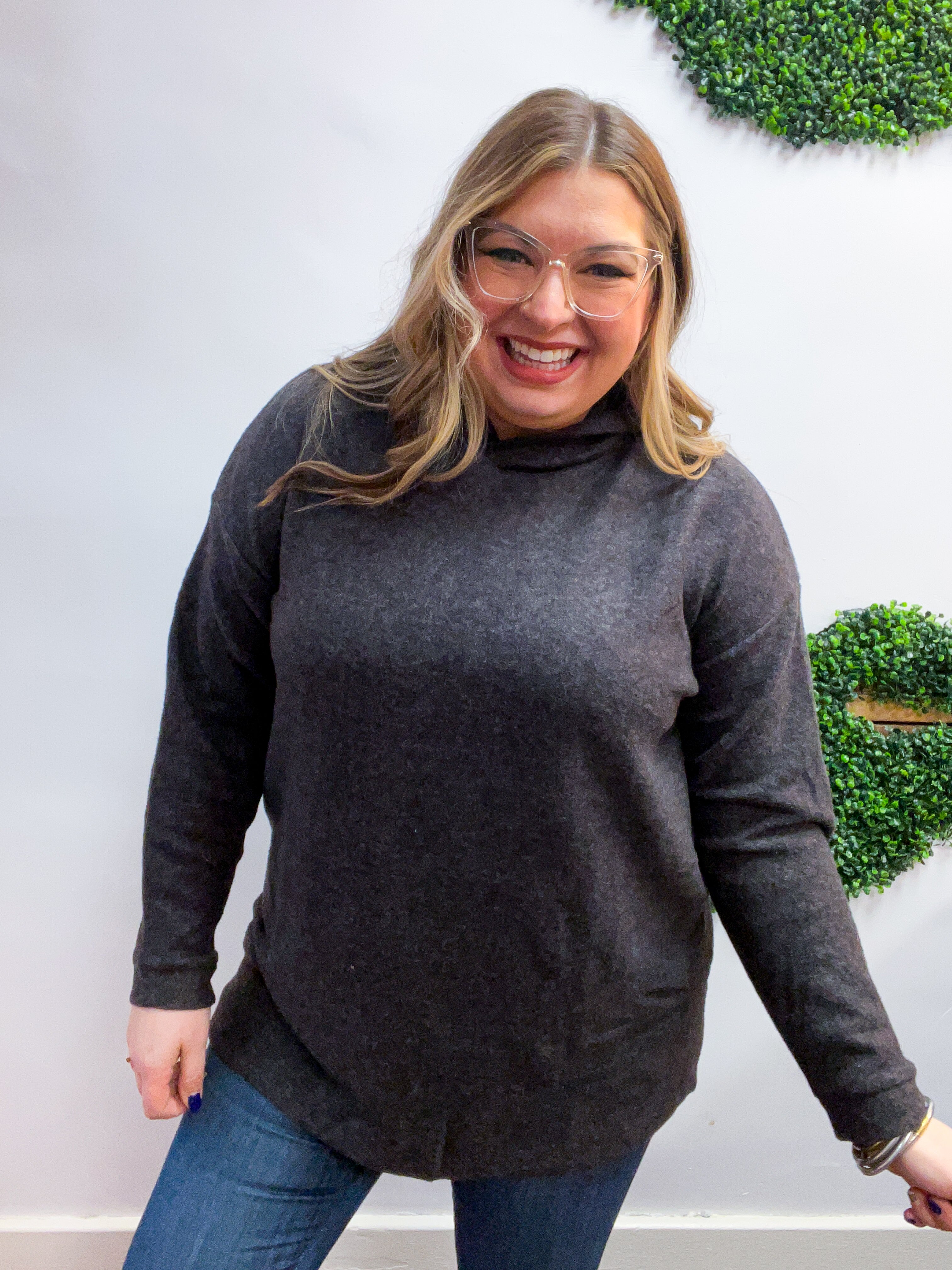 Snuggle Season Sweater Hoodie in Black