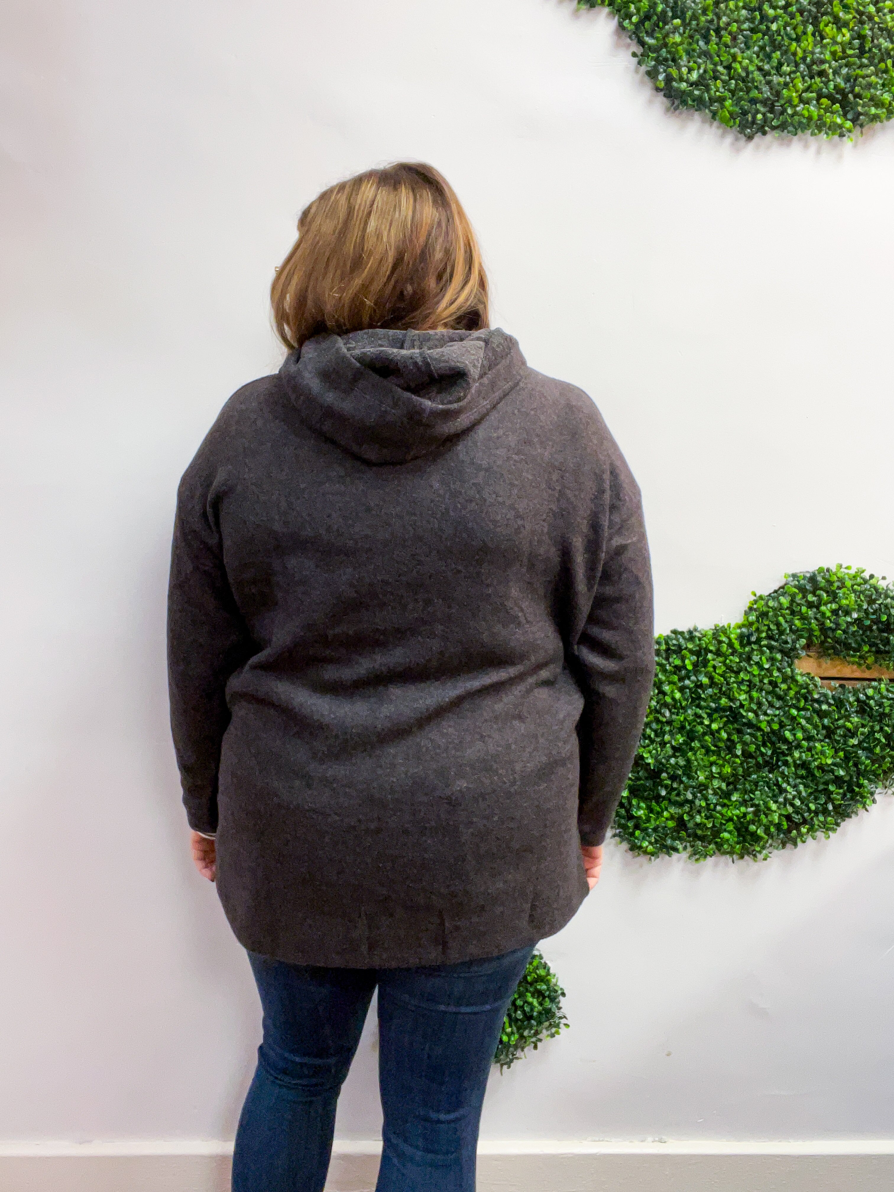 Snuggle Season Sweater Hoodie in Black