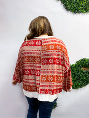Frosted Fair Isle Top