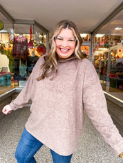 Snuggle Season Sweater Hoodie in Mocha *FINAL SALE*