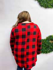 Merry Moments Plaid Tunic in Red