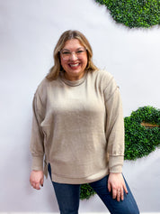 Warm Wishes Pullover in Ash Mocha