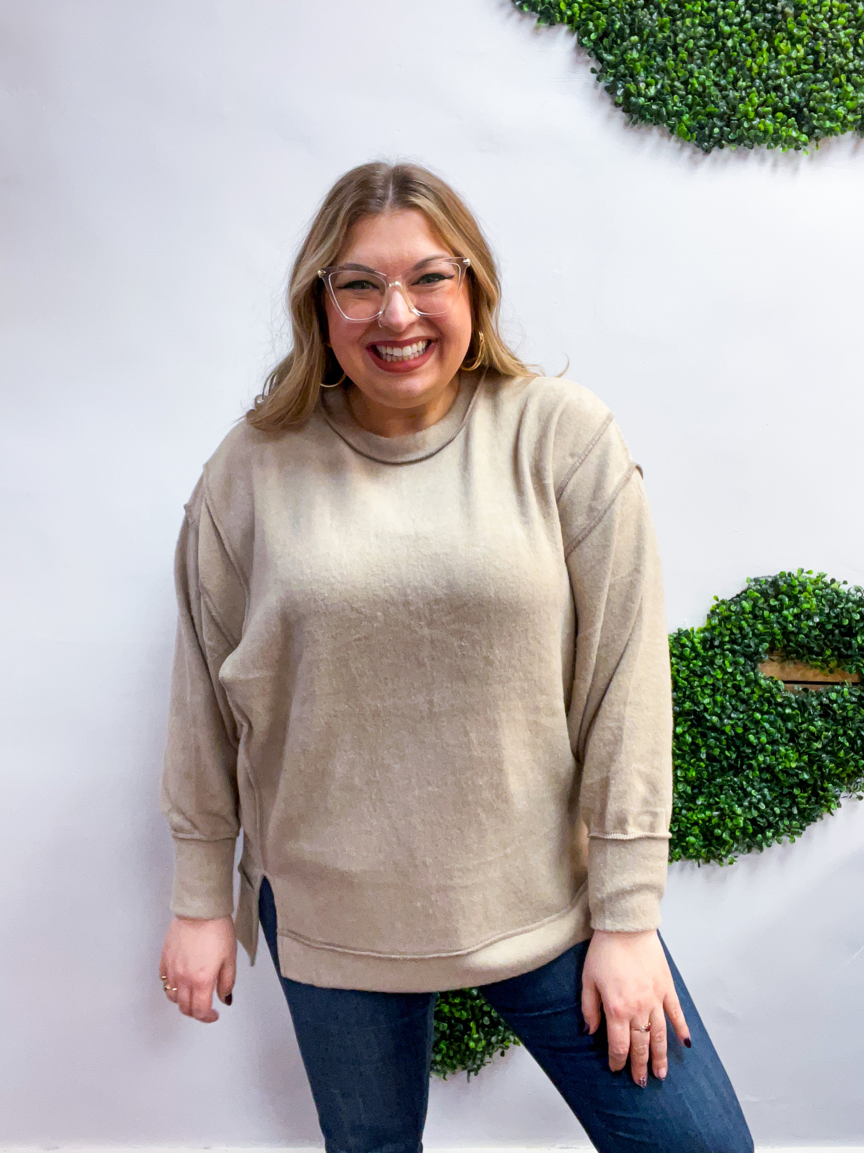 Warm Wishes Pullover in Ash Mocha