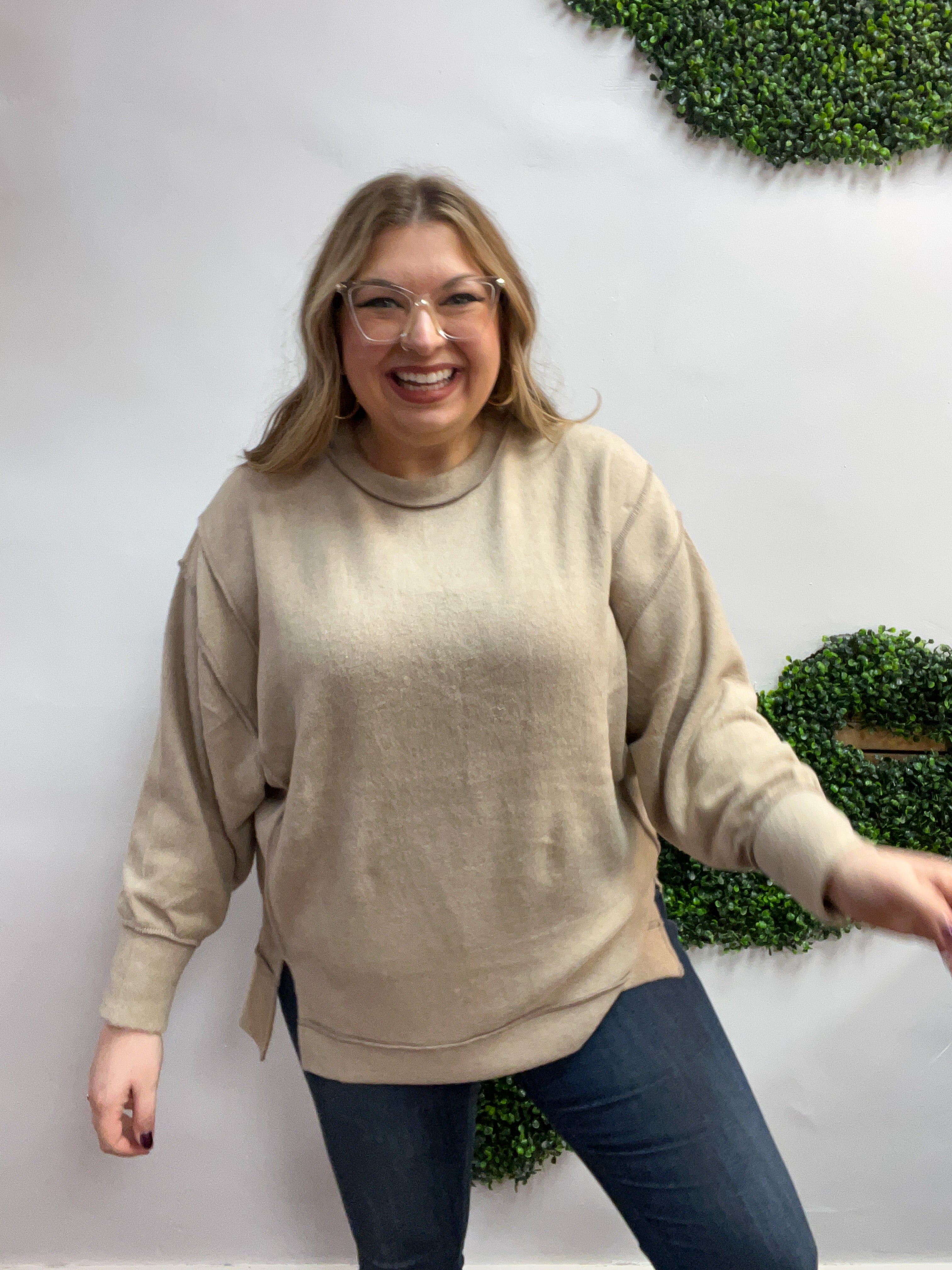 Warm Wishes Pullover in Ash Mocha