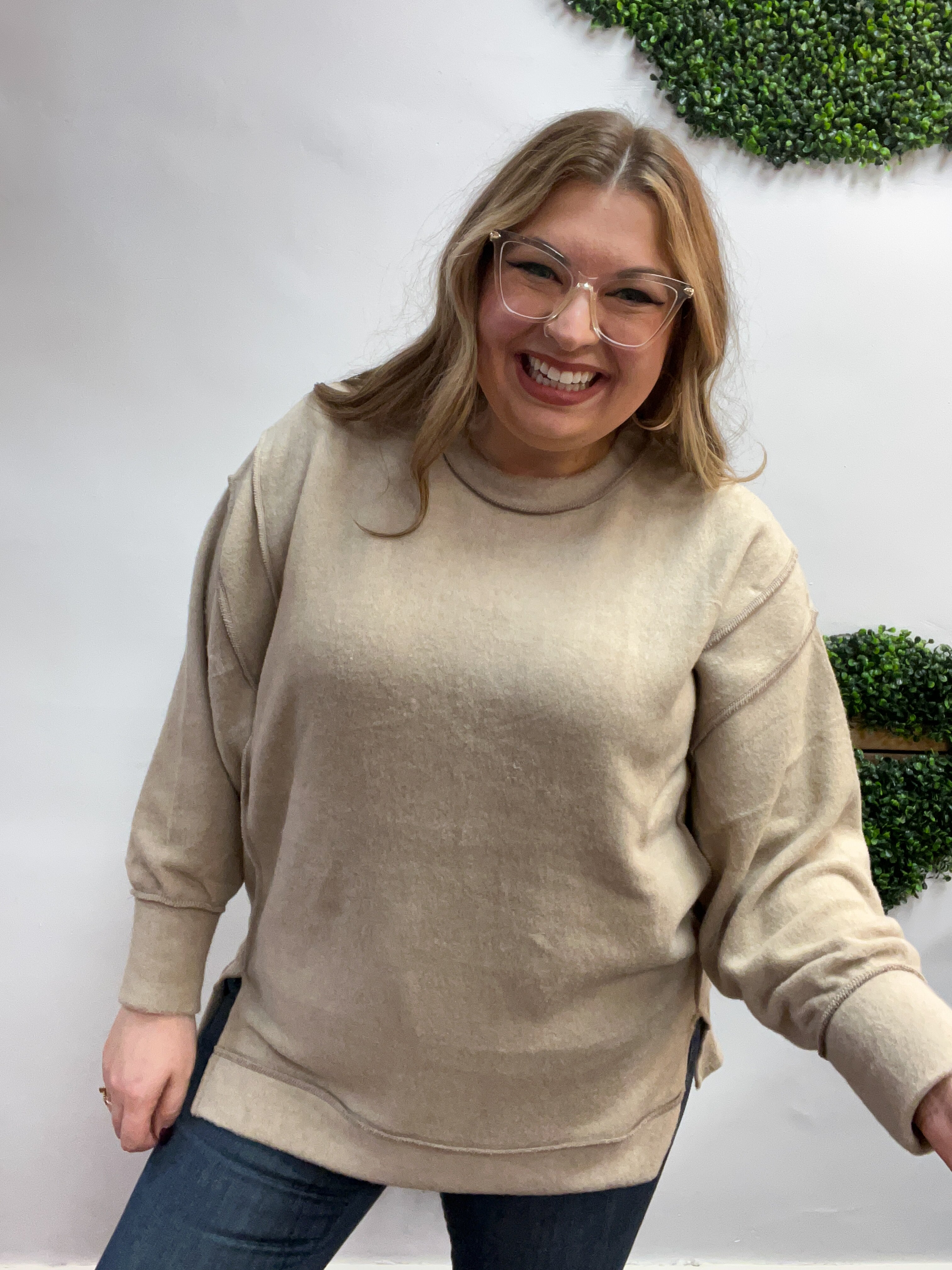 Warm Wishes Pullover in Ash Mocha