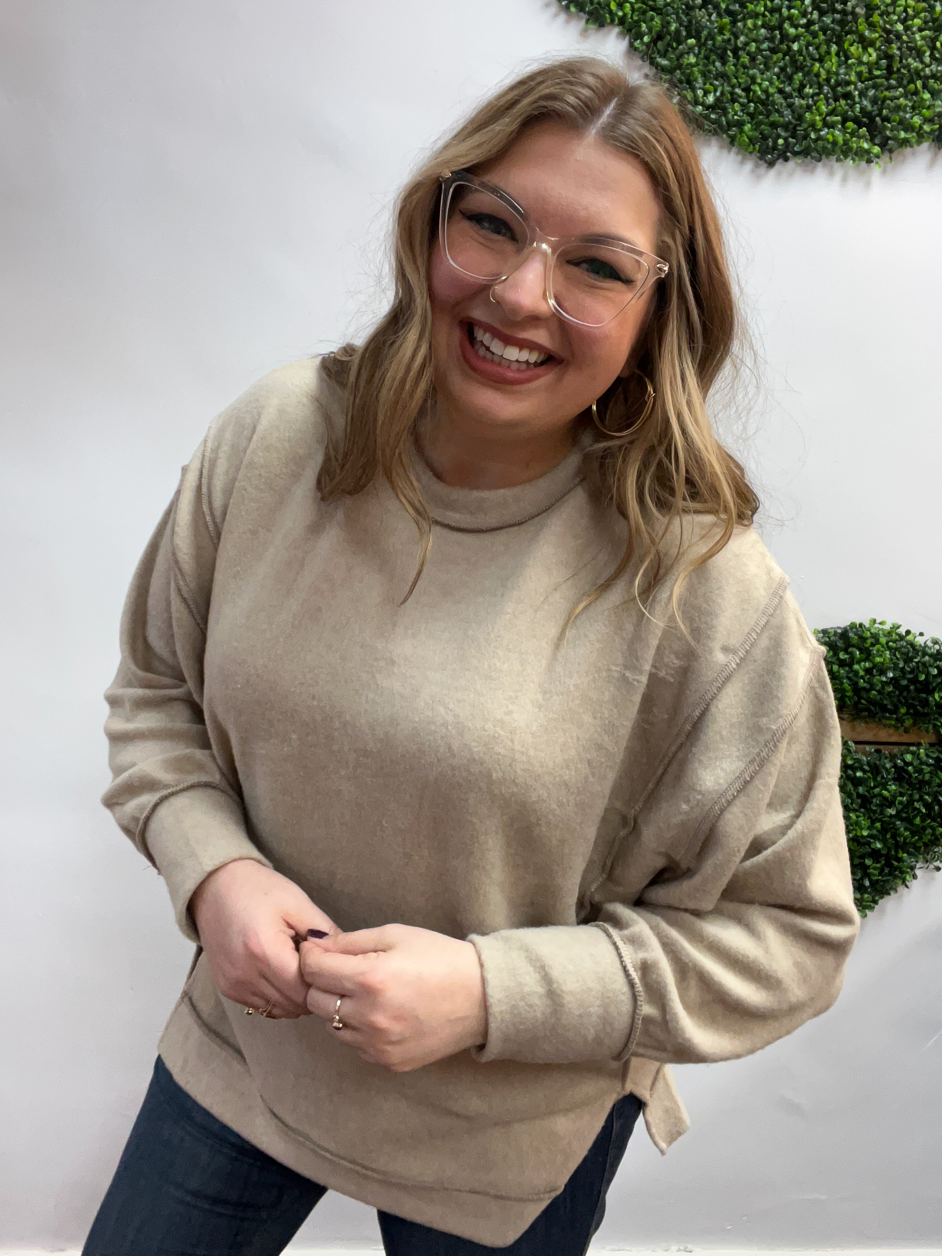 Warm Wishes Pullover in Ash Mocha