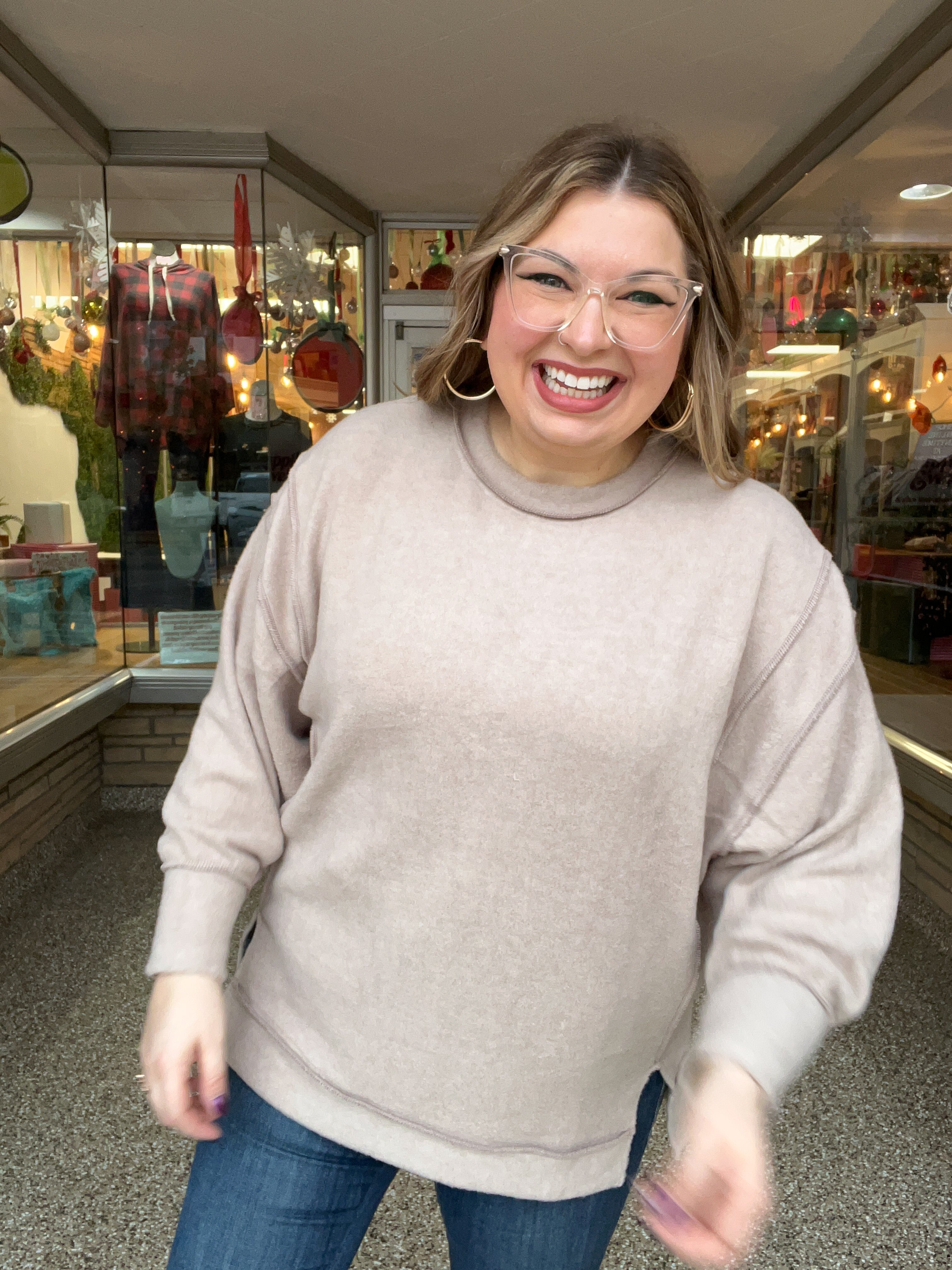 Warm Wishes Pullover in Ash Mocha