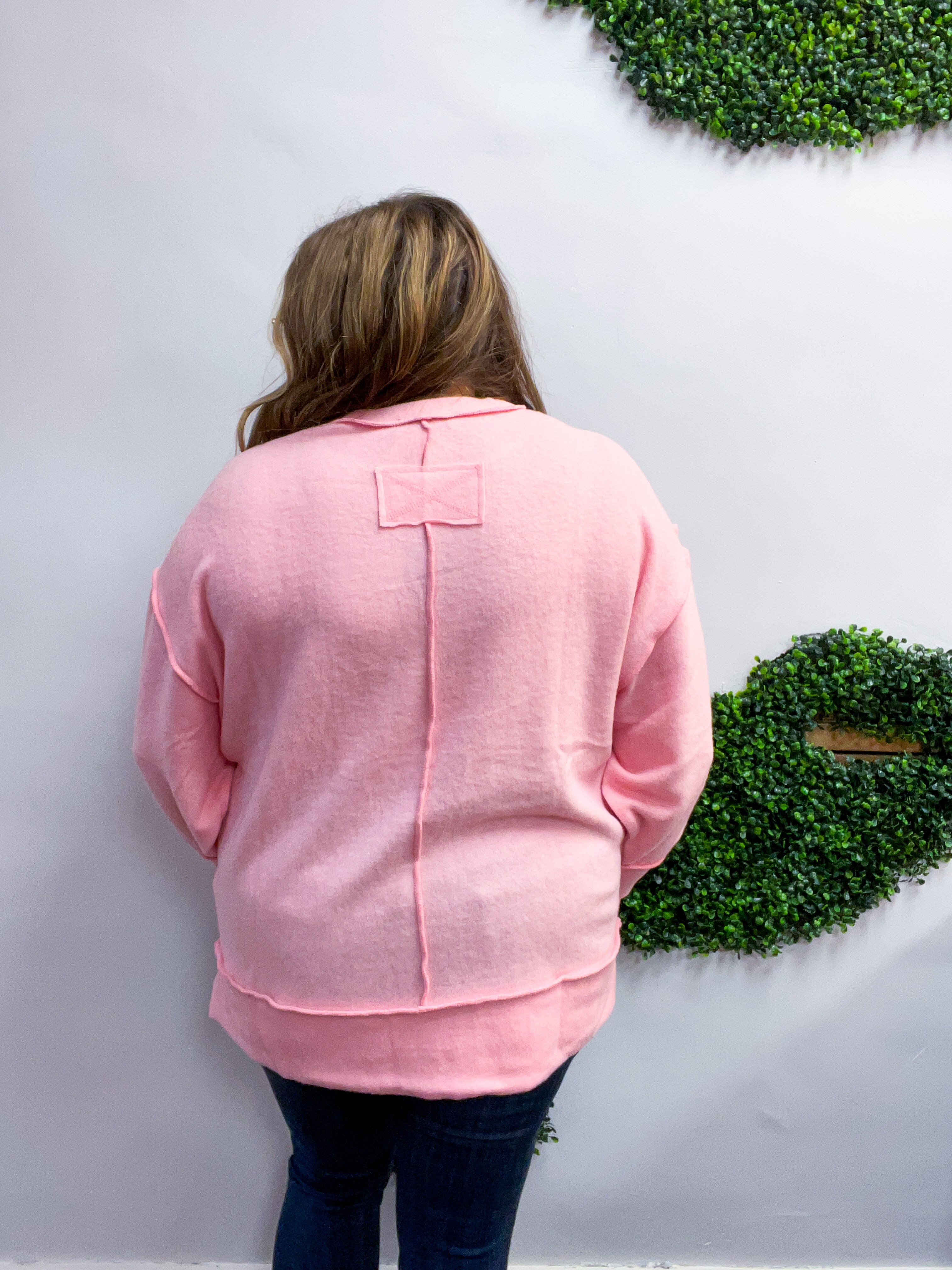 Warm Wishes Pullover in Light Pink *FINAL SALE*