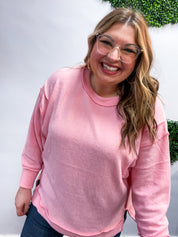 Warm Wishes Pullover in Light Pink *FINAL SALE*