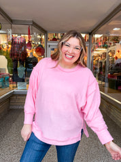 Warm Wishes Pullover in Light Pink *FINAL SALE*