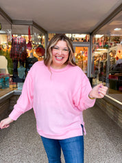 Warm Wishes Pullover in Light Pink *FINAL SALE*