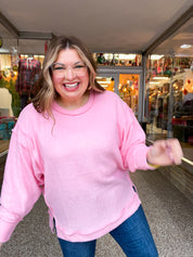 Warm Wishes Pullover in Light Pink *FINAL SALE*