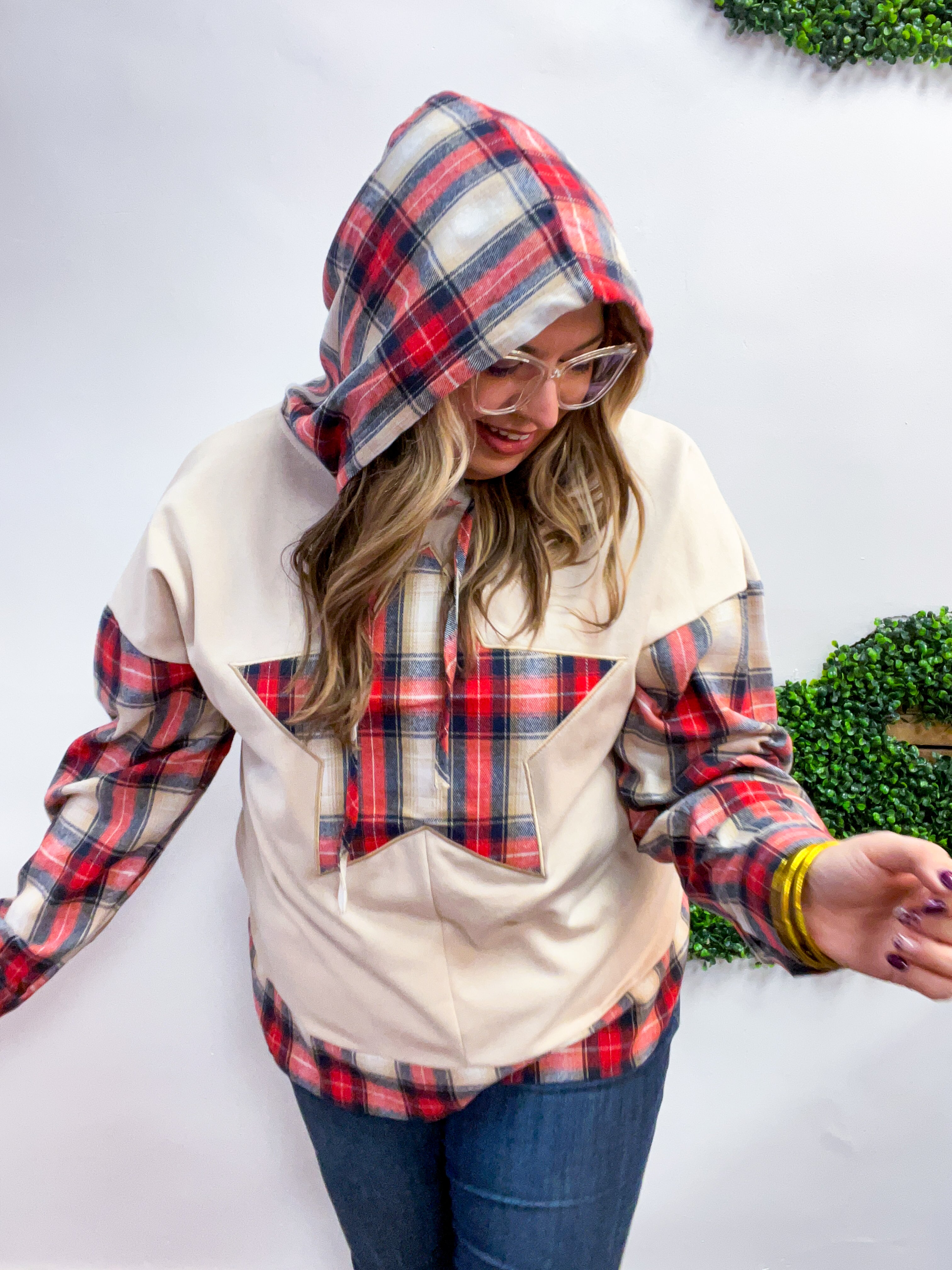 Starlight Plaid Hoodie *FINAL SALE*