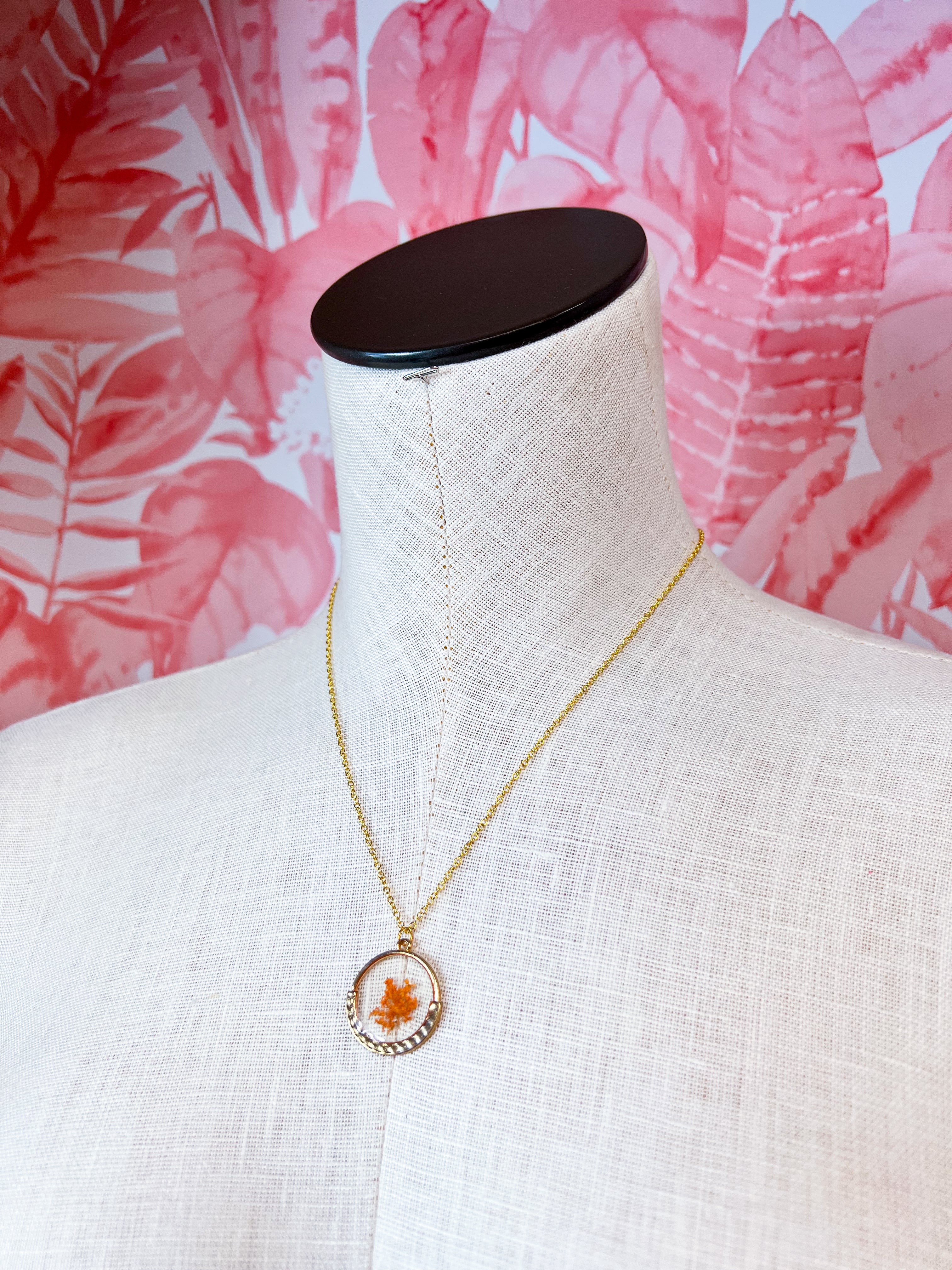 Beverly Jane | Meadow Keepsakes Necklace in Orange