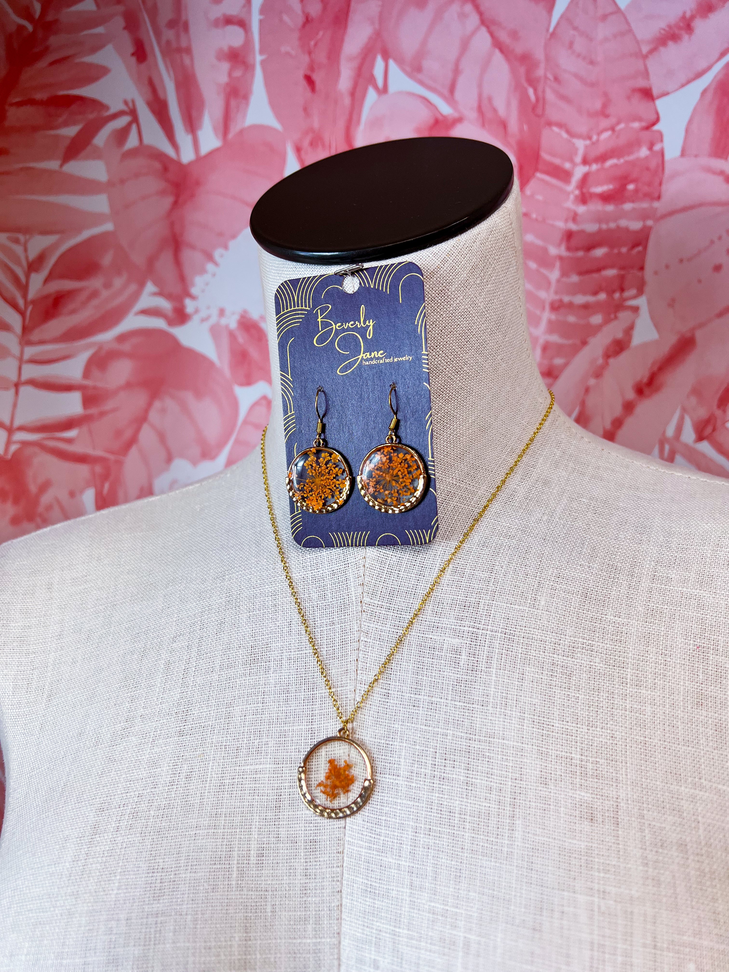 Beverly Jane | Meadow Keepsakes Necklace in Orange