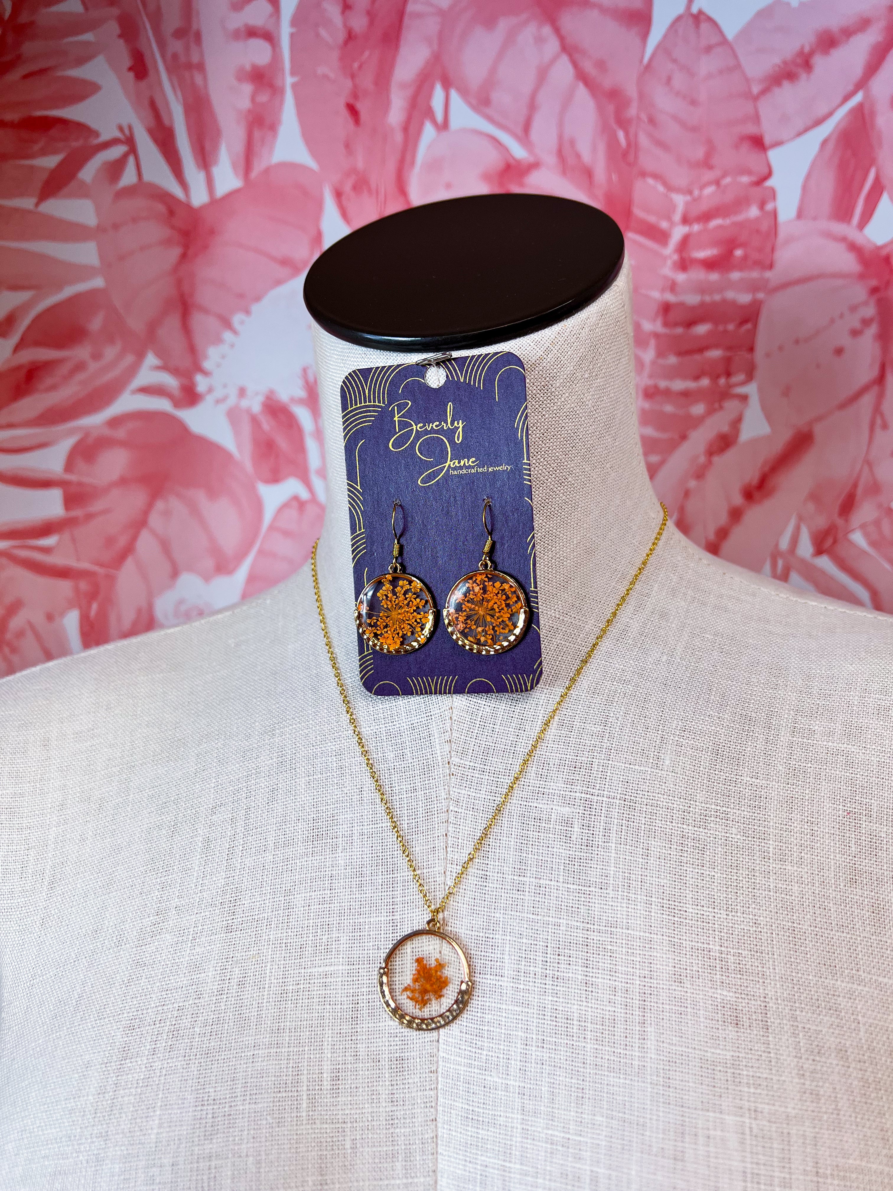 Beverly Jane | Meadow Keepsakes Necklace in Orange