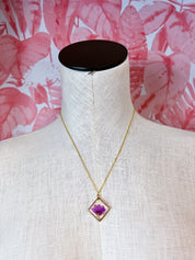 Beverly Jane |  Petal Pop Squares Necklace – Violet Bloom