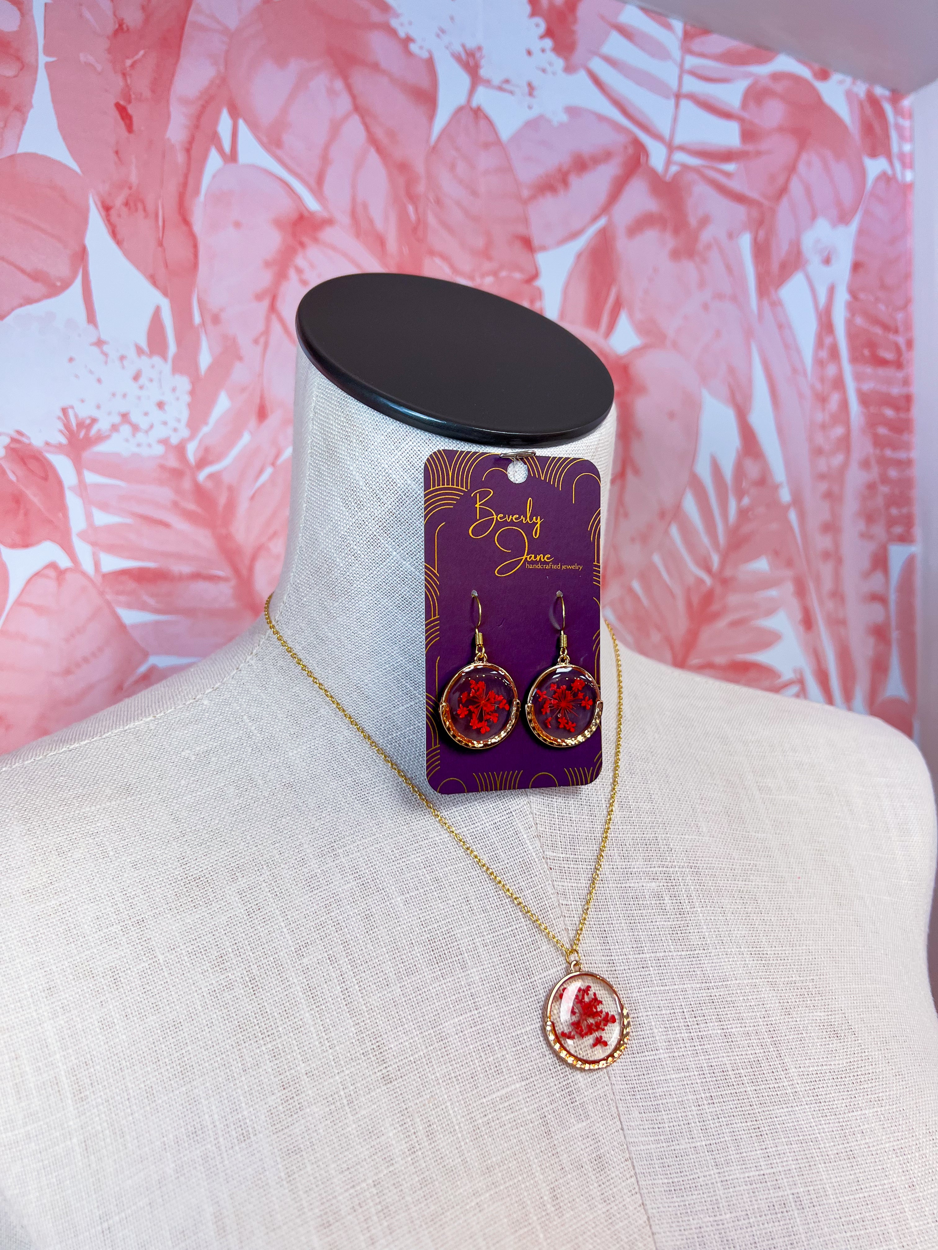 Beverly Jane | Meadow Keepsakes Necklace in Red