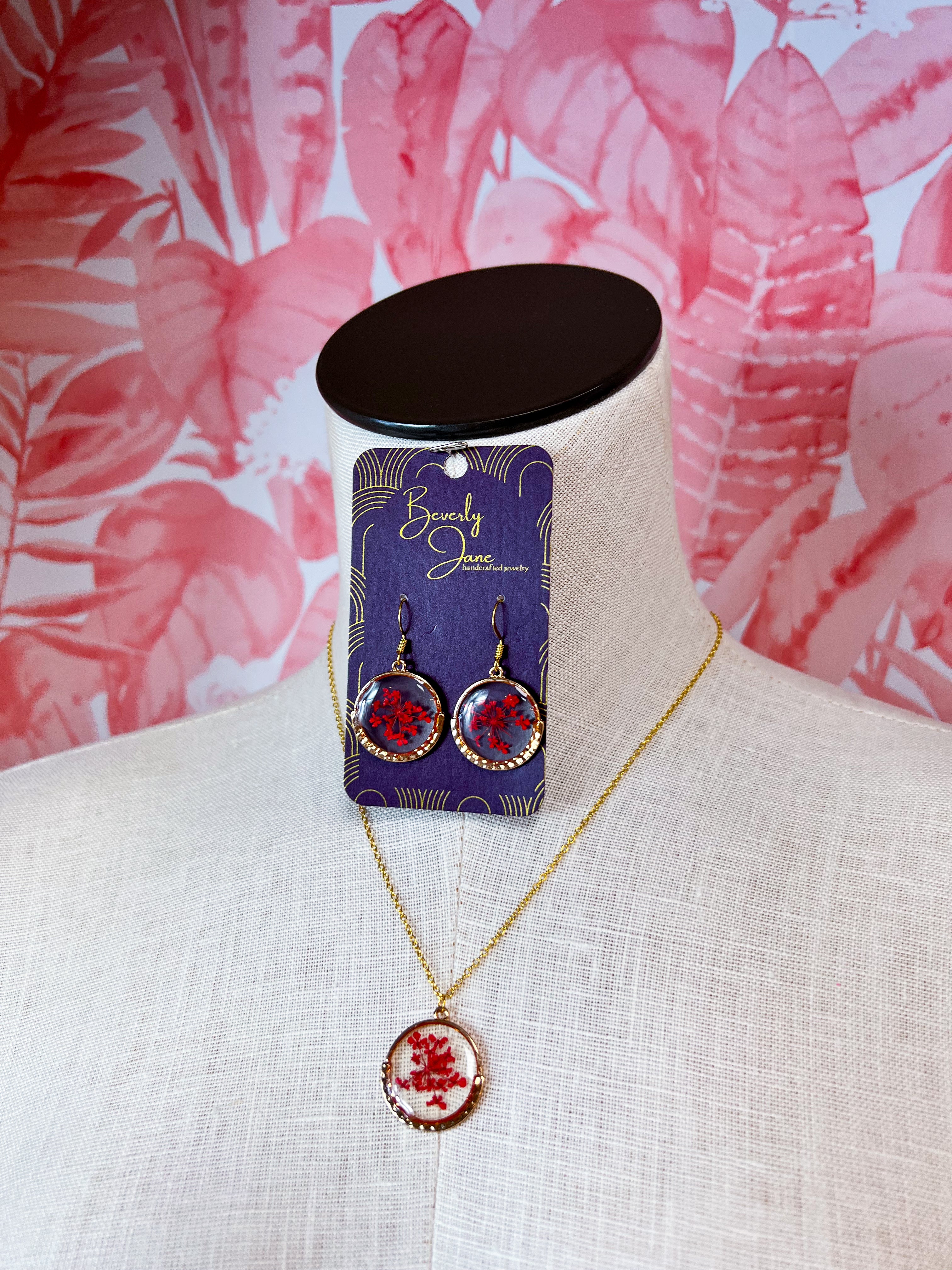 Beverly Jane | Meadow Keepsakes Necklace in Red
