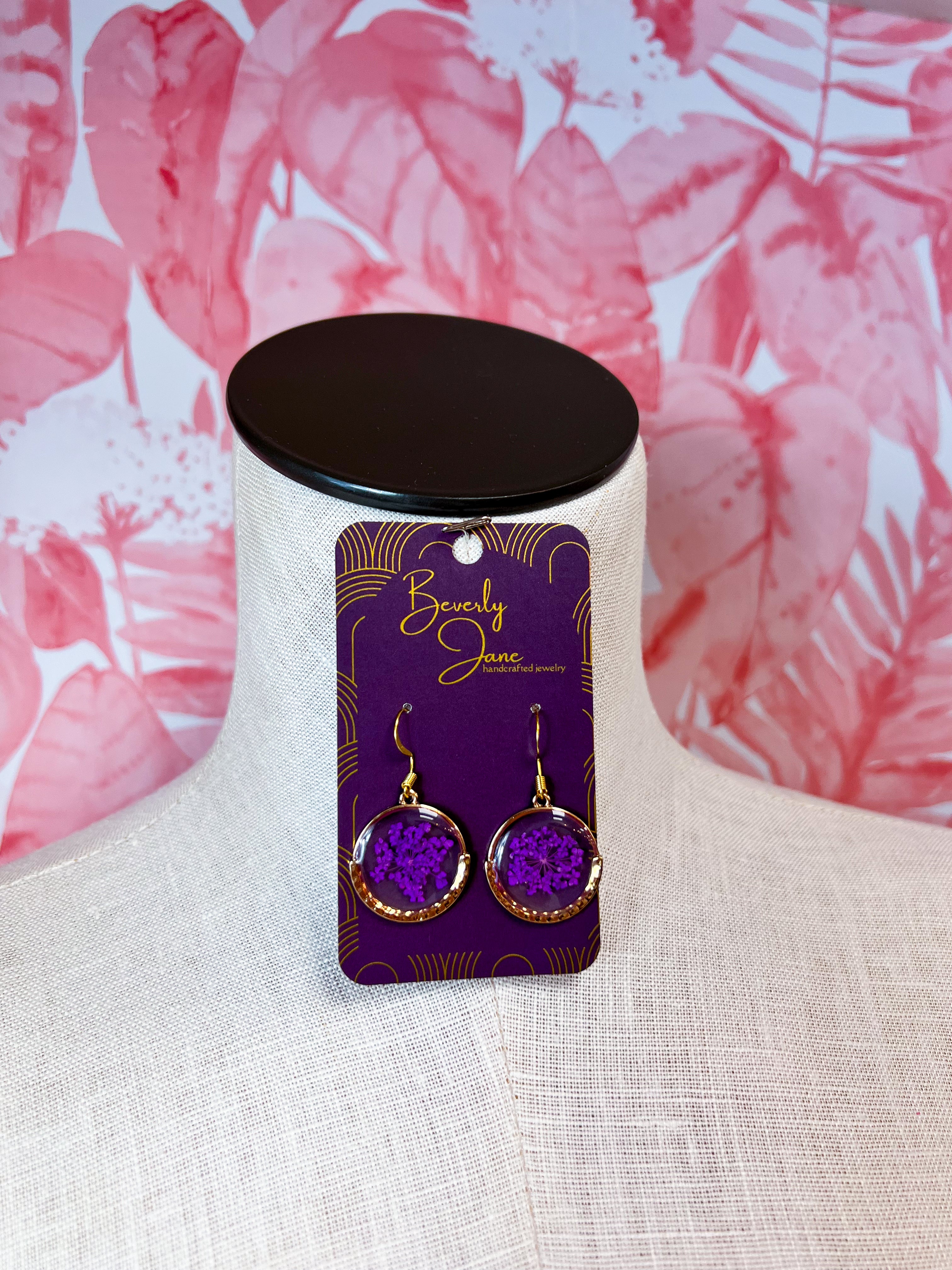 Beverly Jane | Meadow Keepsakes Earrings in Purple