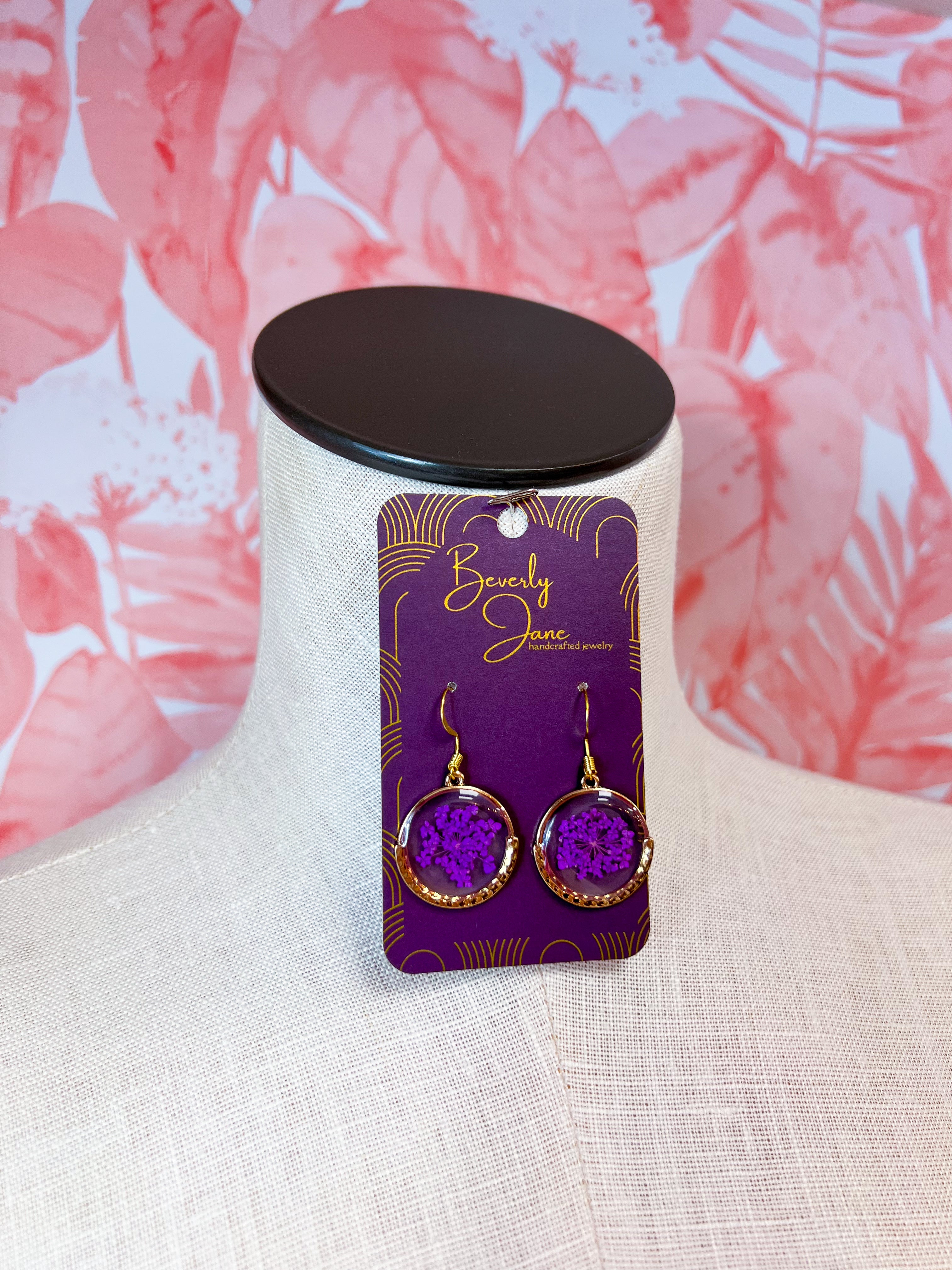 Beverly Jane | Meadow Keepsakes Earrings in Purple