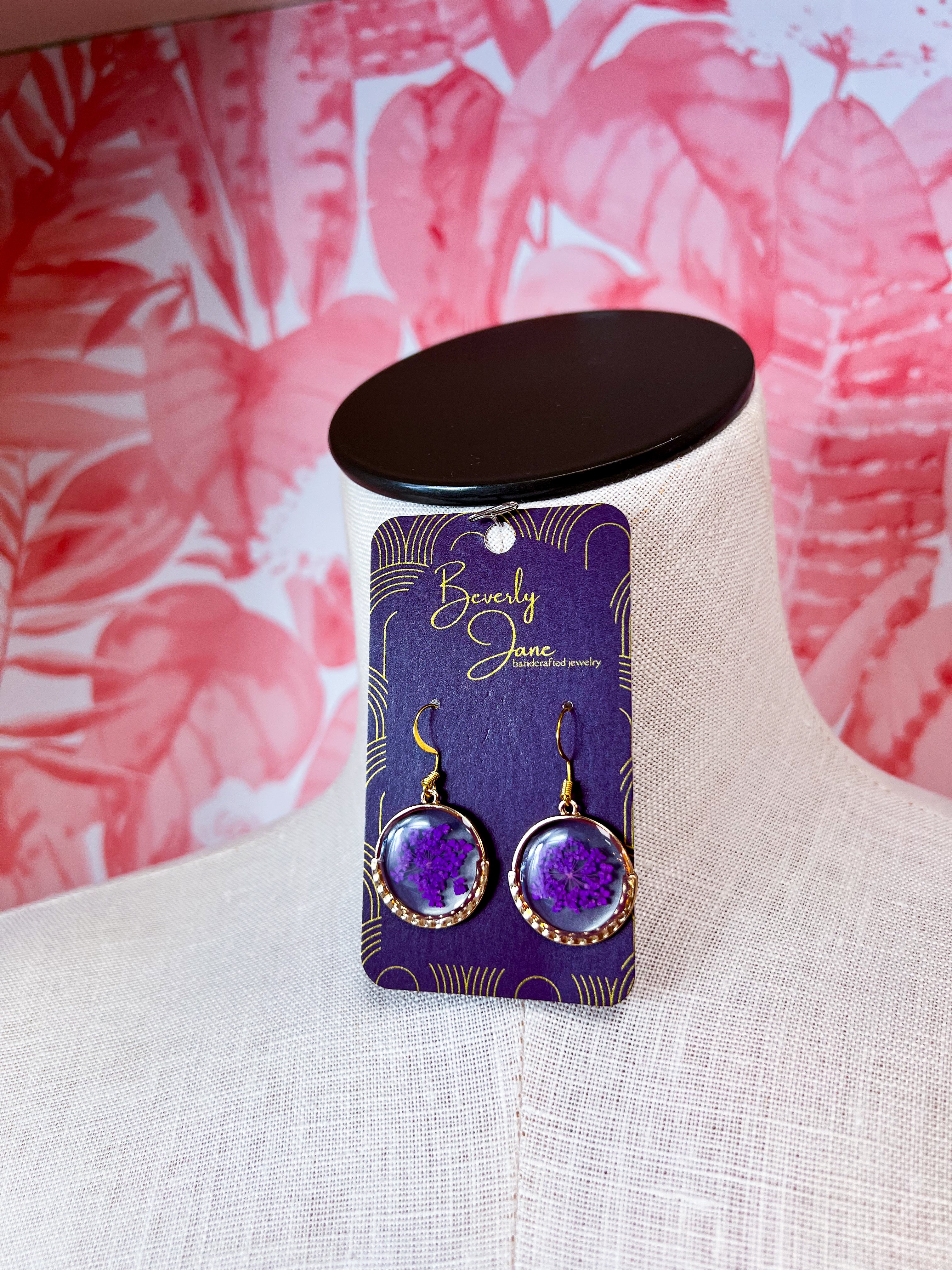 Beverly Jane | Meadow Keepsakes Earrings in Purple