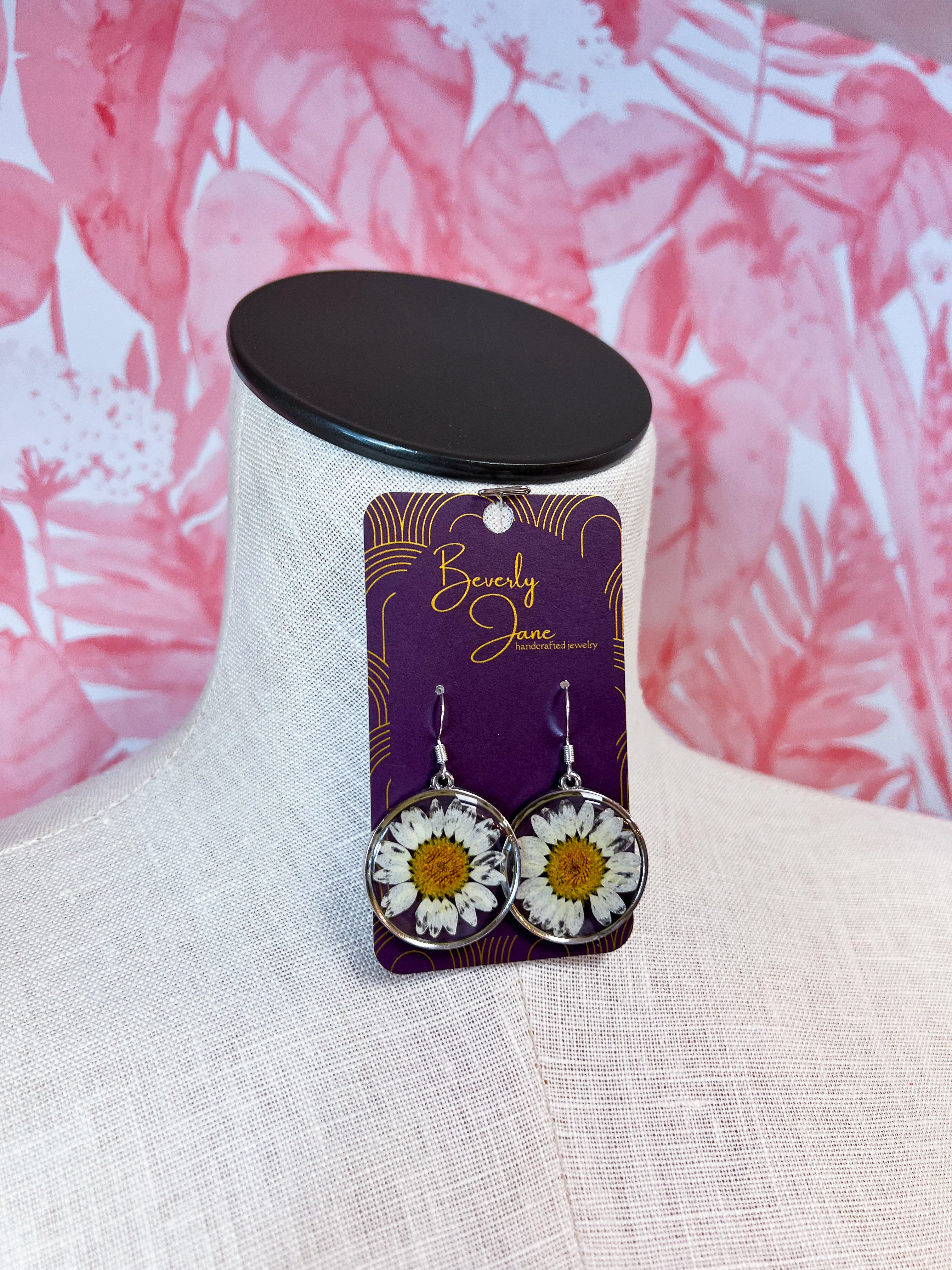 Beverly Jane | Pocketful of Daisies Earrings in Silver