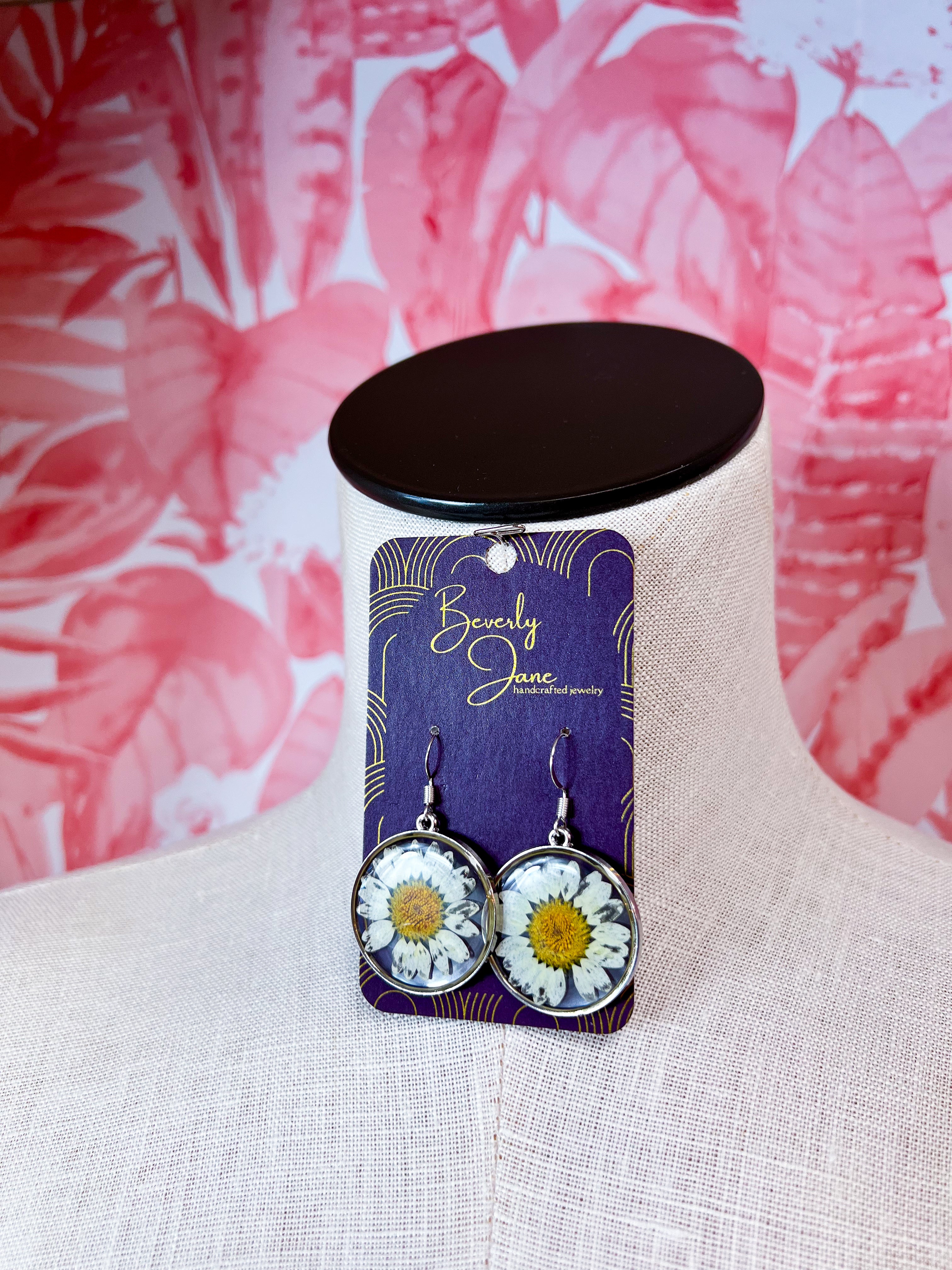 Beverly Jane | Pocketful of Daisies Earrings in Silver