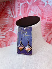 Beverly Jane |  Petal Pop Squares Earrings – Pink Bloom