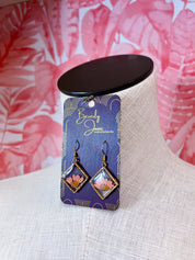 Beverly Jane |  Petal Pop Squares Earrings – Pink Bloom