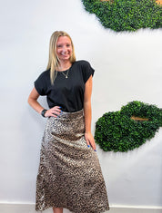 Feline Flair Midi Skirt *FINAL SALE*