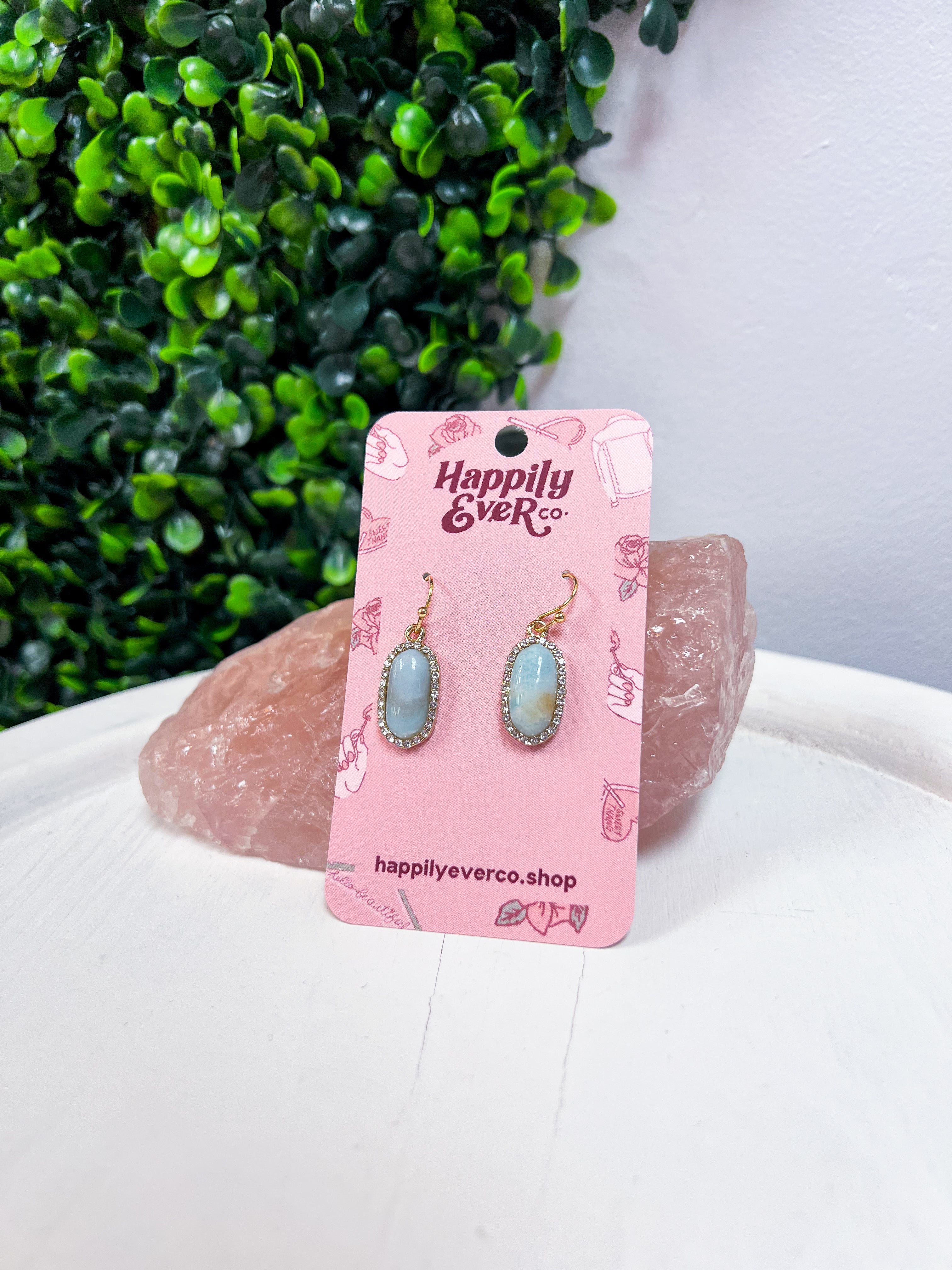 Sparkling Oasis Earrings in Turquoise