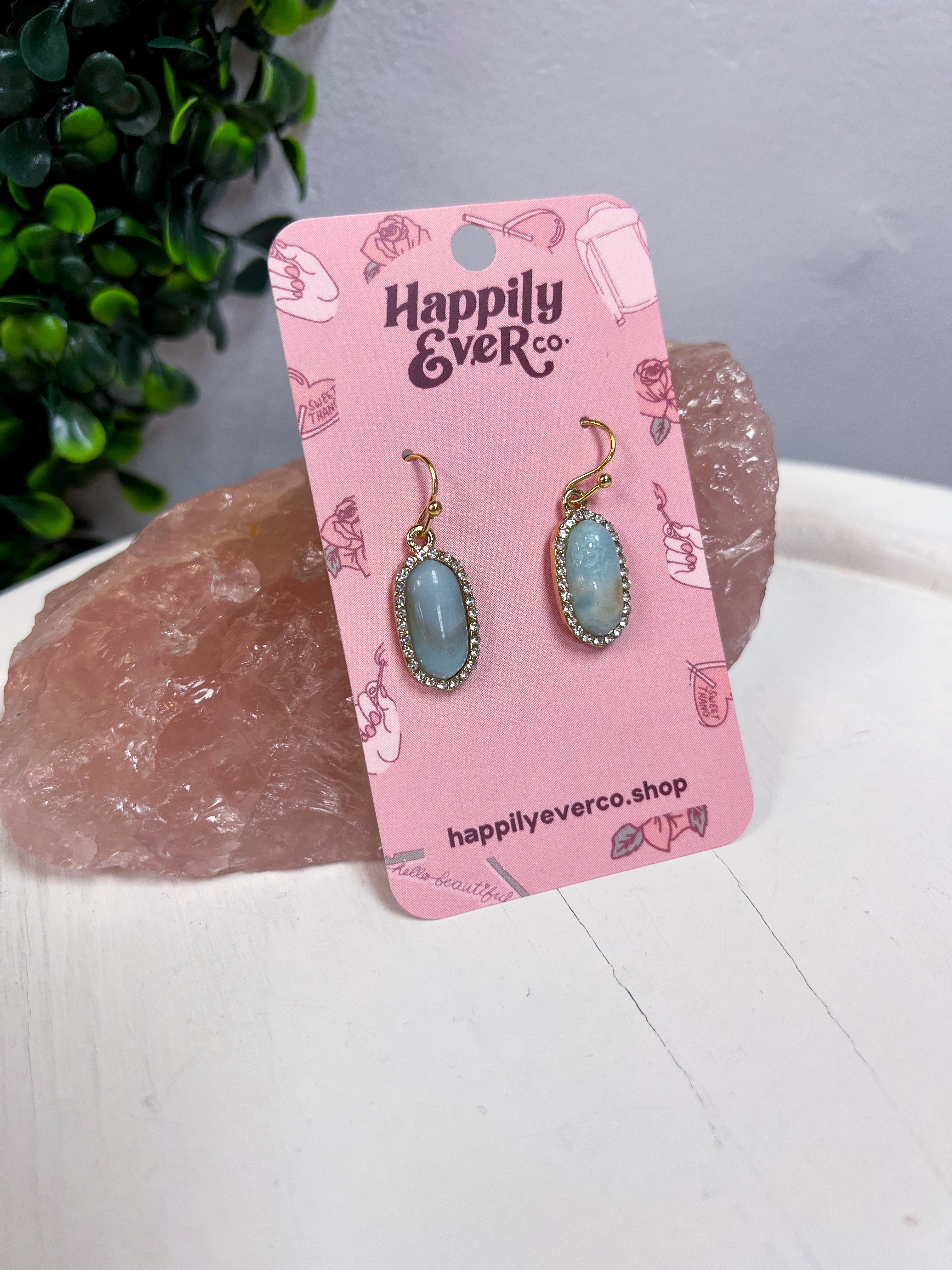 Sparkling Oasis Earrings in Turquoise