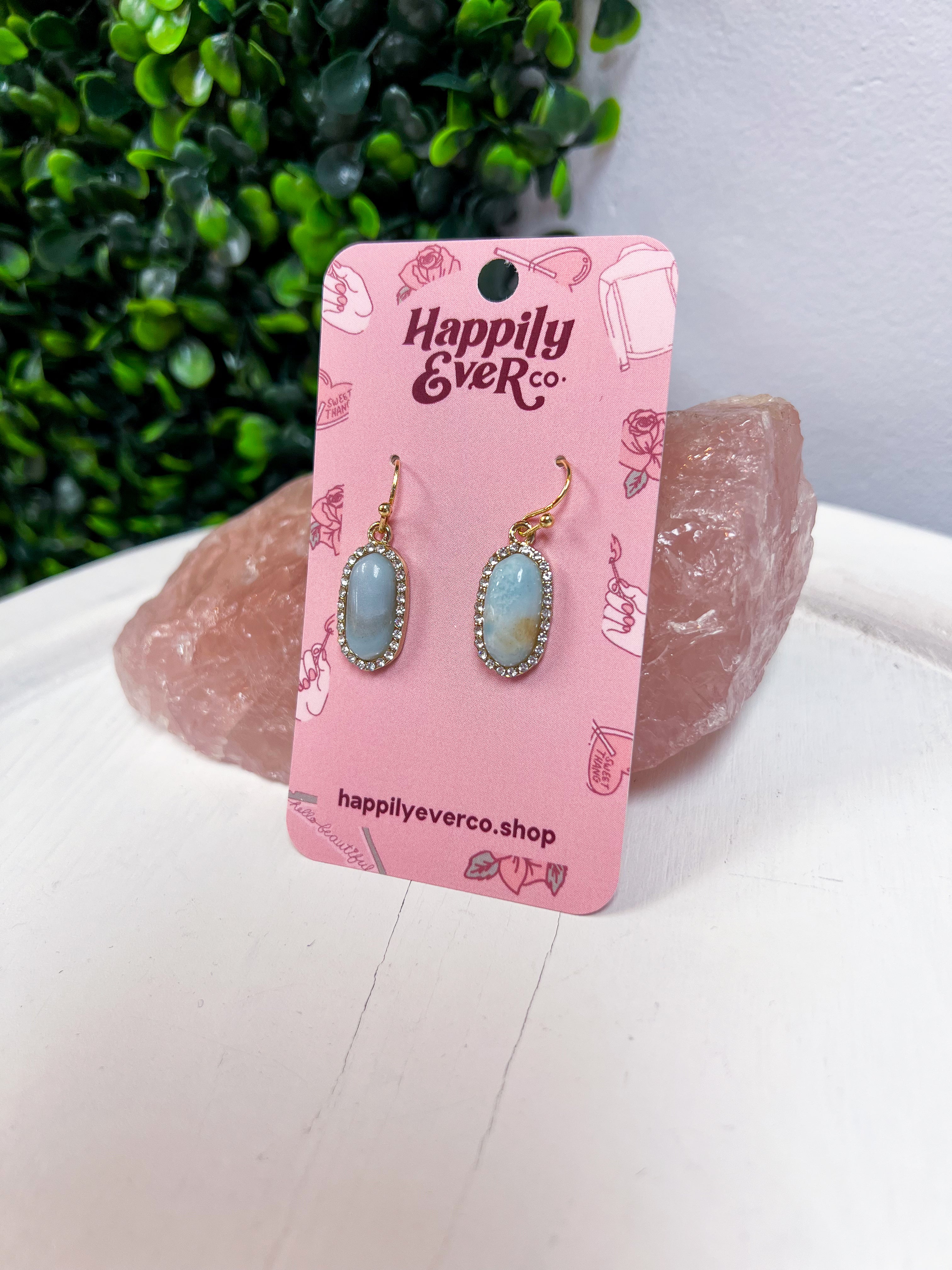 Sparkling Oasis Earrings in Turquoise