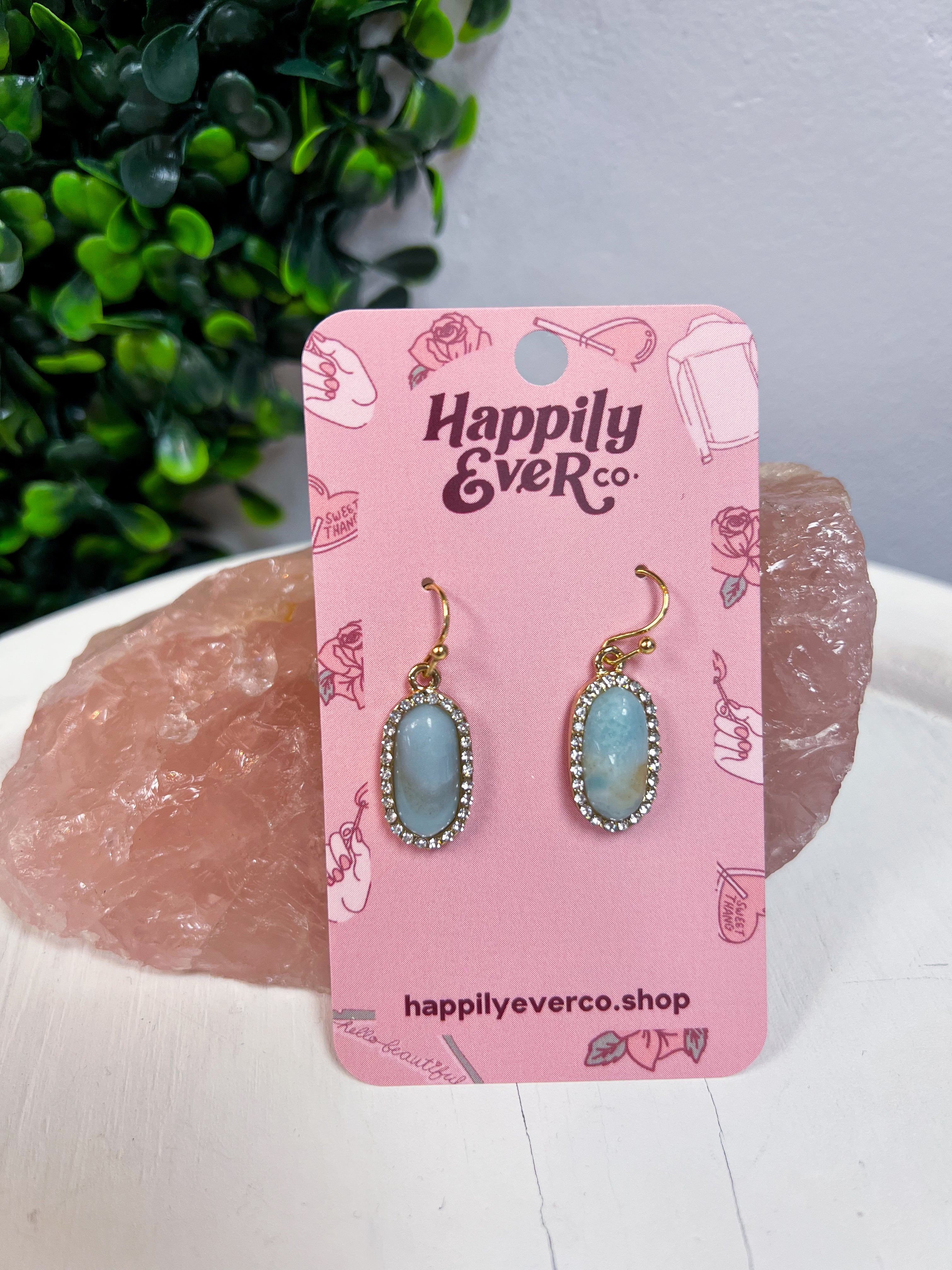 Sparkling Oasis Earrings in Turquoise