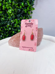 Sparkling Oasis Earrings in Dark Salmon