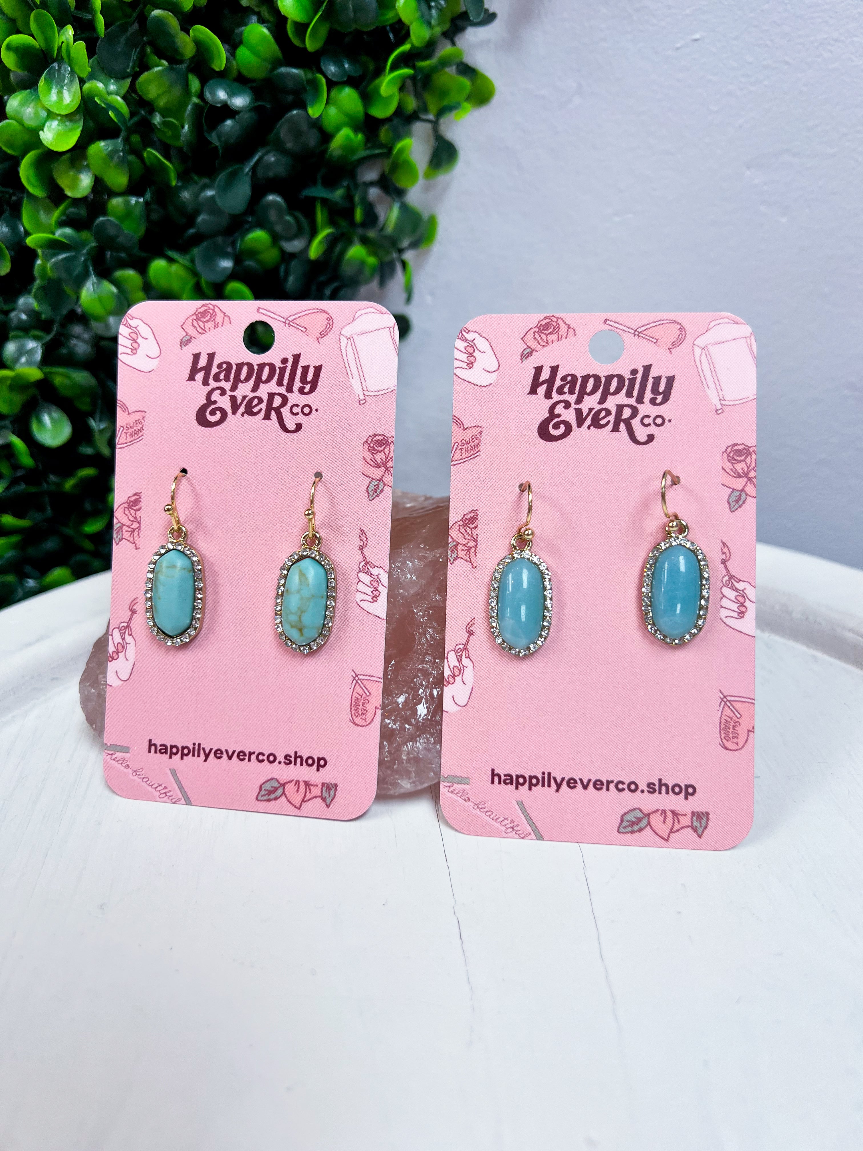 Sparkling Oasis Earrings in Amazonite
