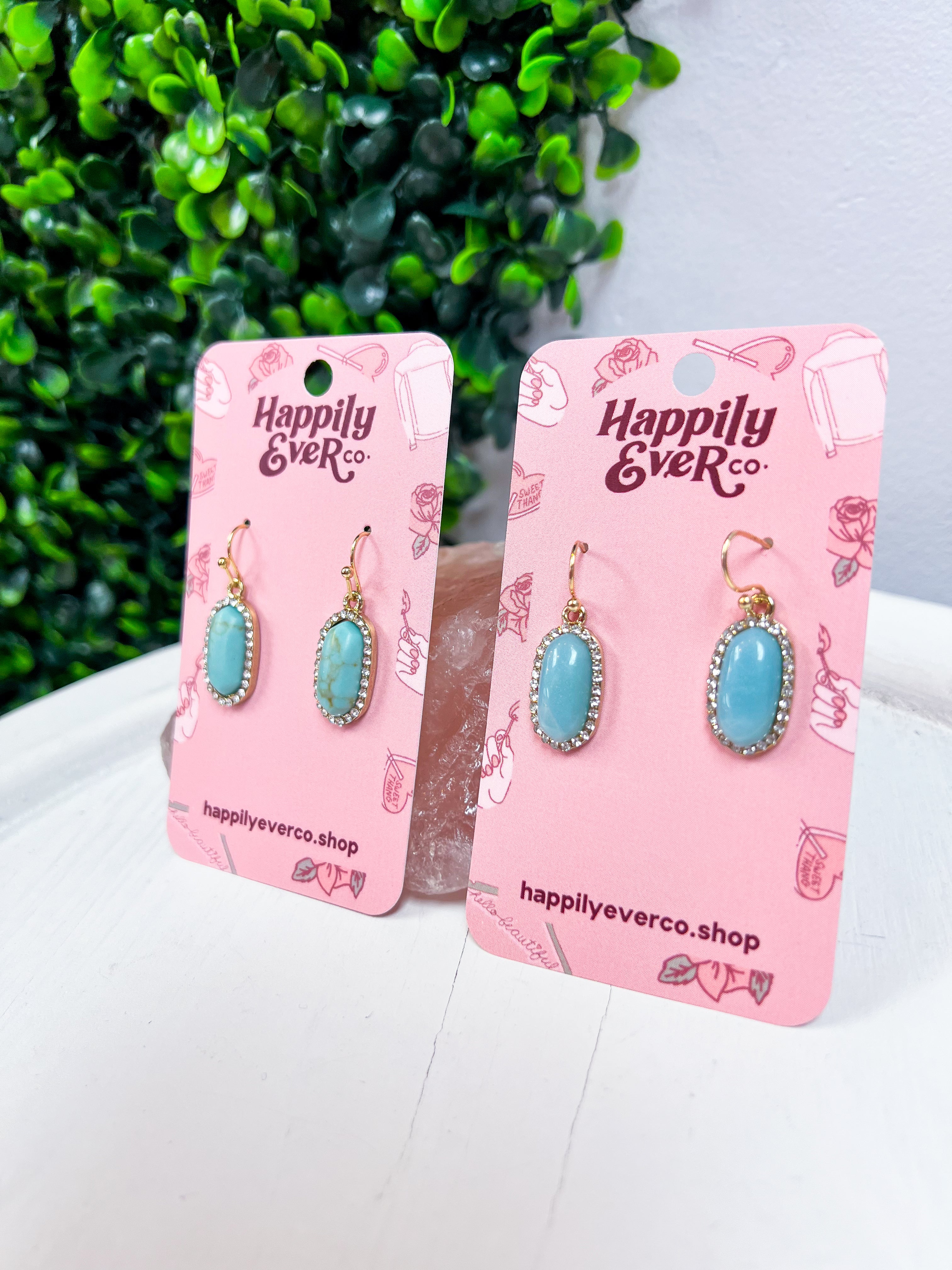 Sparkling Oasis Earrings in Amazonite