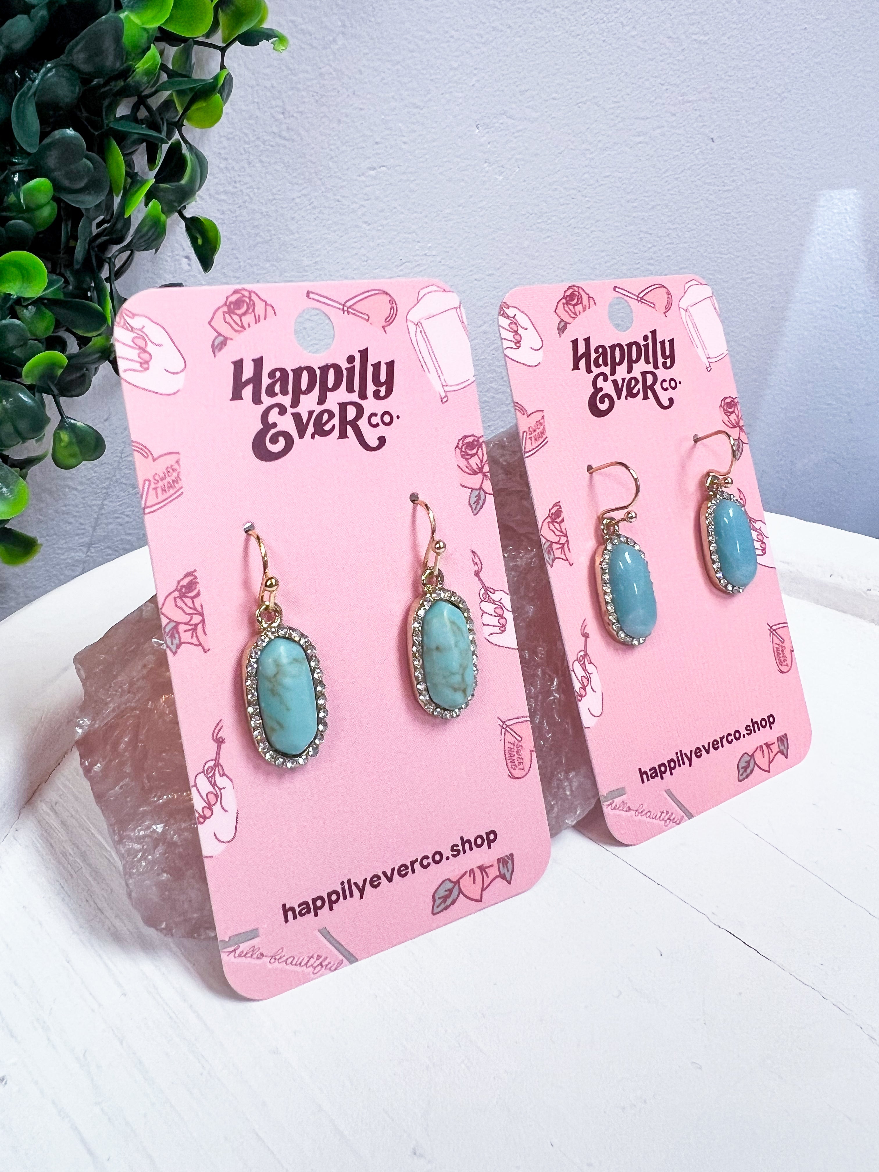 Sparkling Oasis Earrings in Amazonite