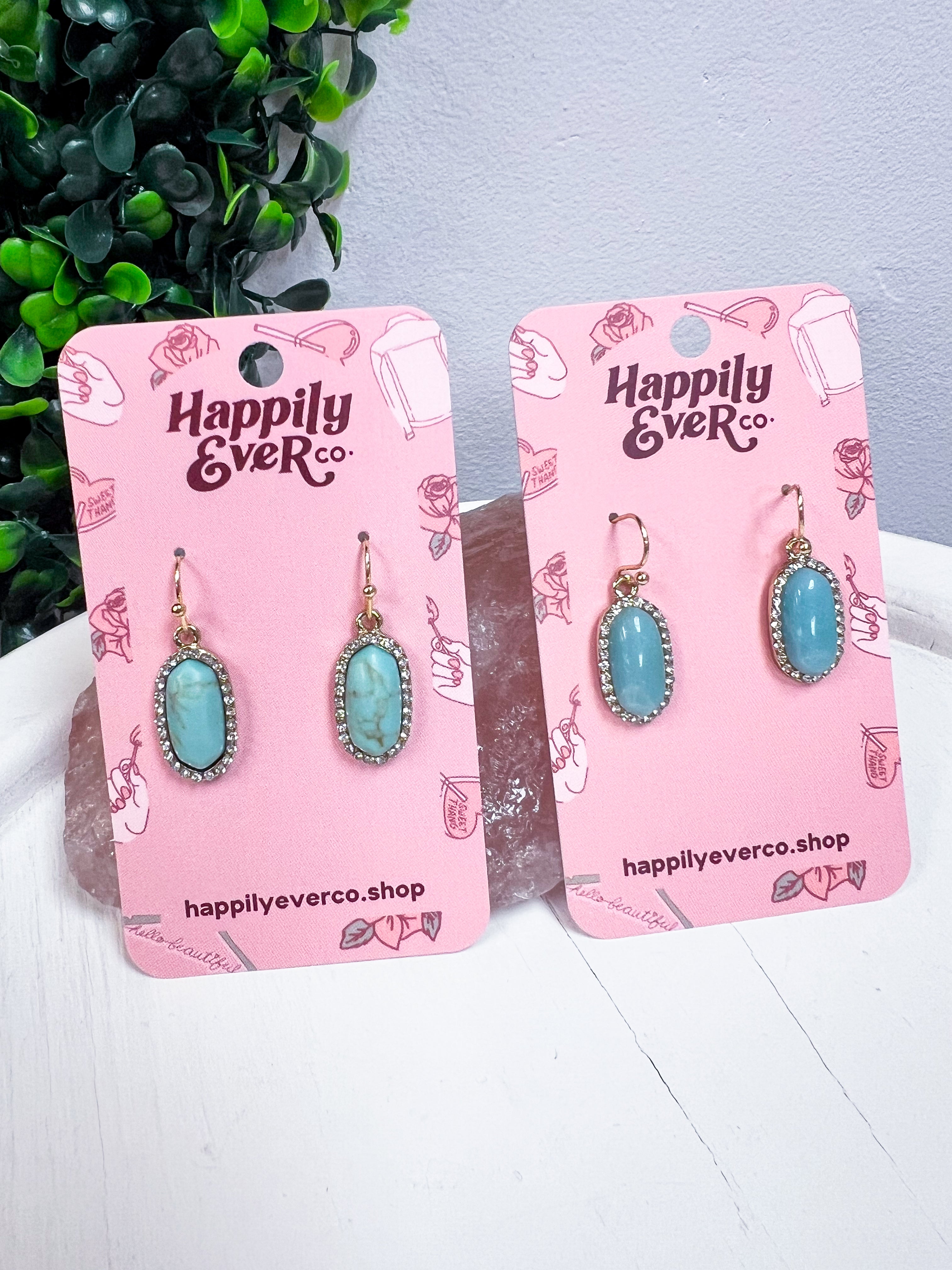 Sparkling Oasis Earrings in Amazonite