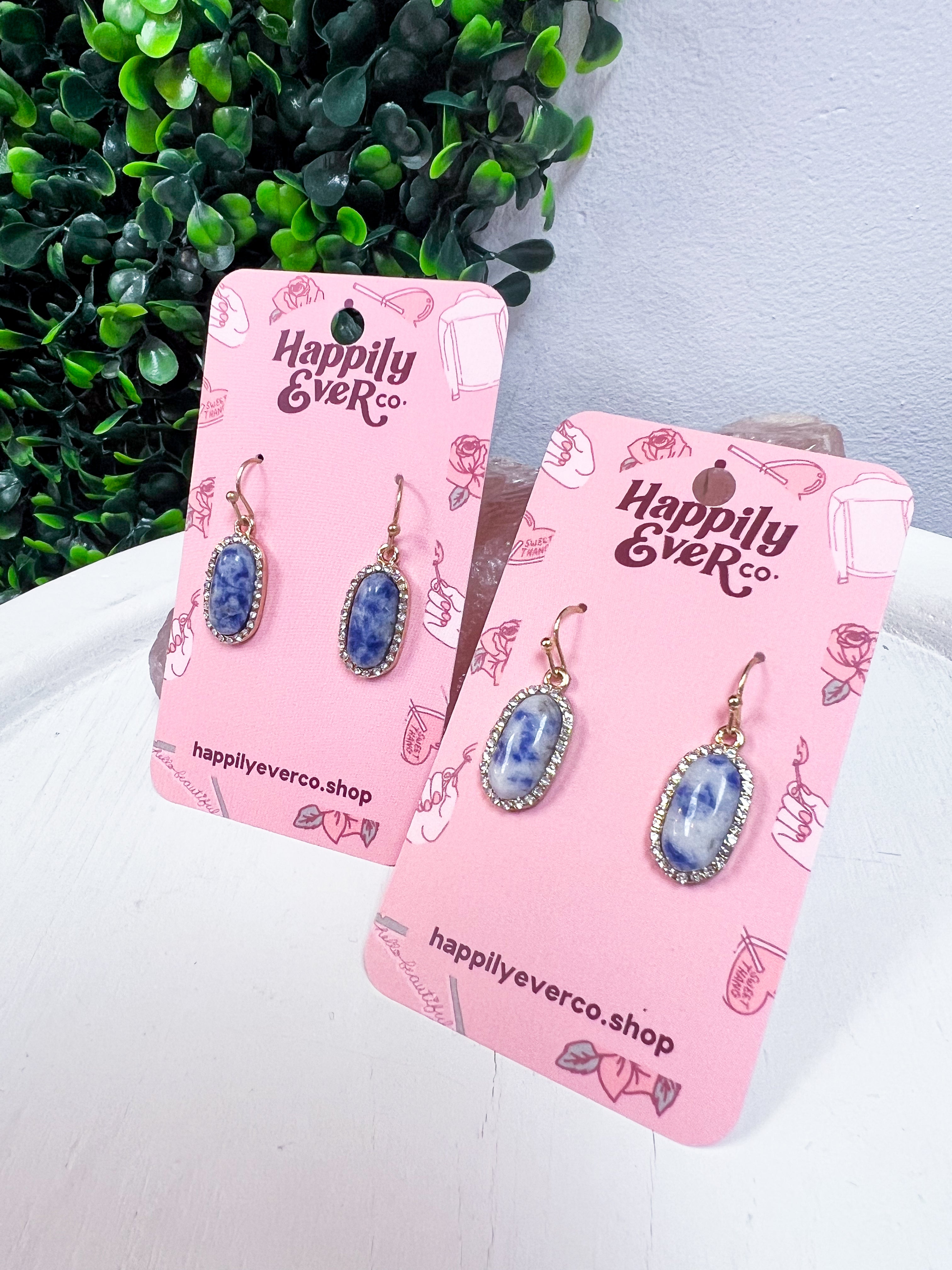 Sparkling Oasis Earrings in Sodalite