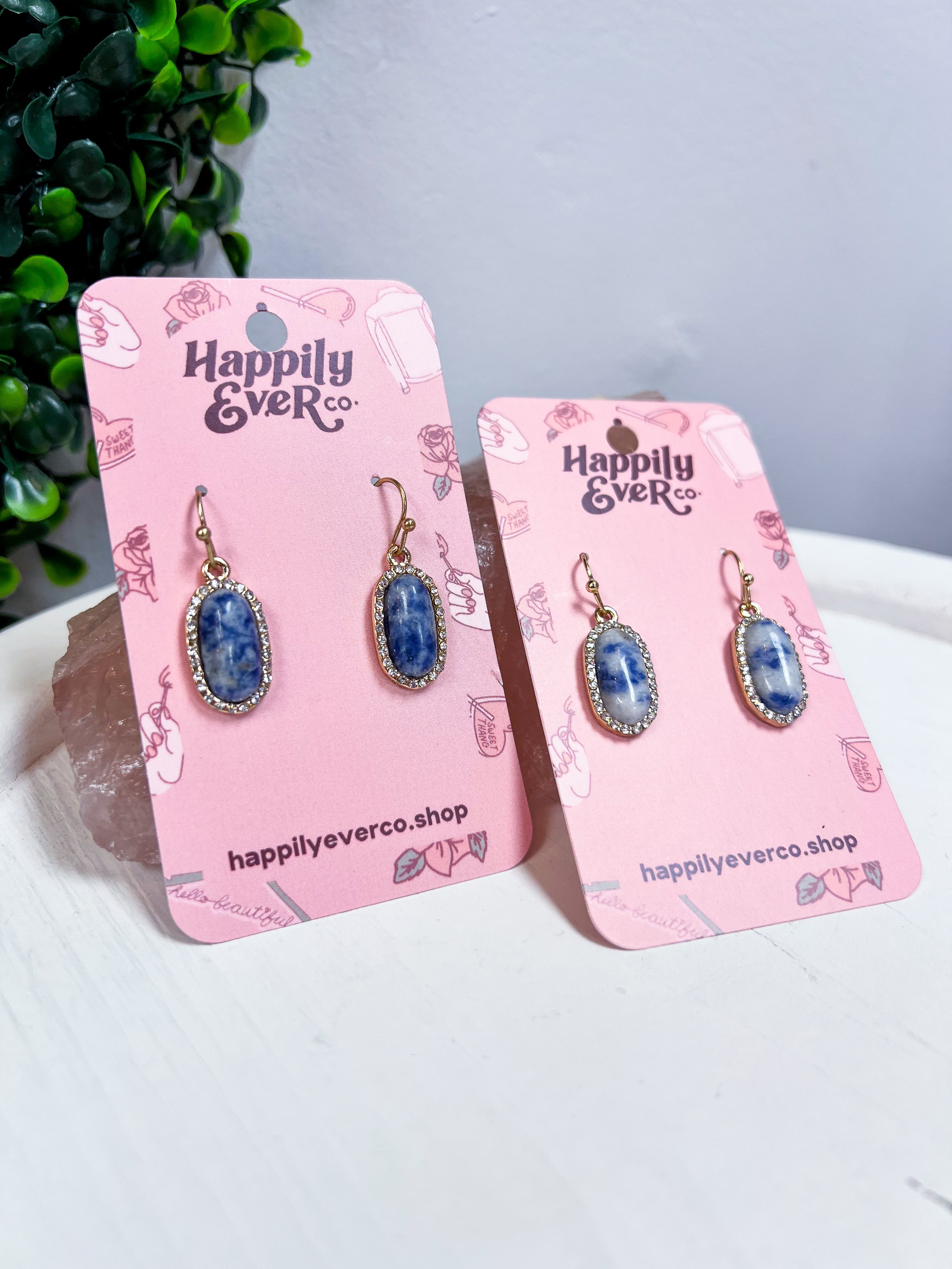 Sparkling Oasis Earrings in Sodalite